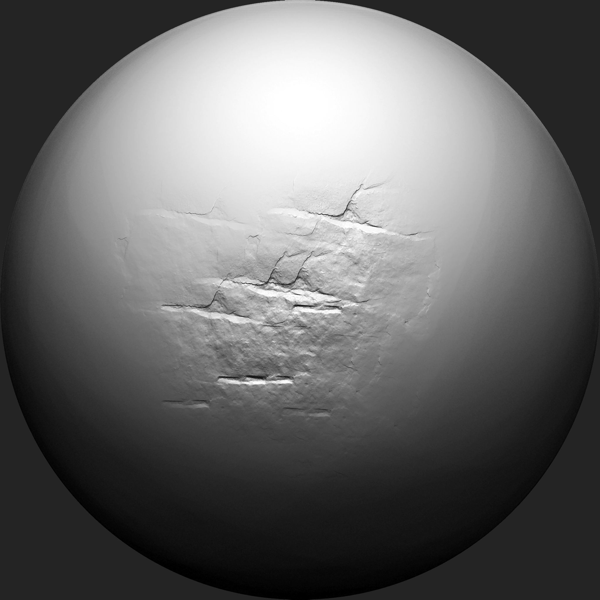 Stone Detail Brushes for Zbrush Low-poly 3D model_3