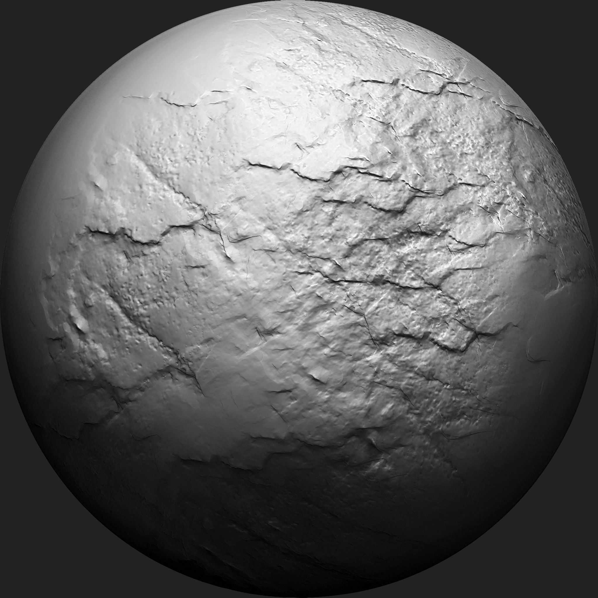 Stone Detail Brushes for Zbrush Low-poly 3D model_7