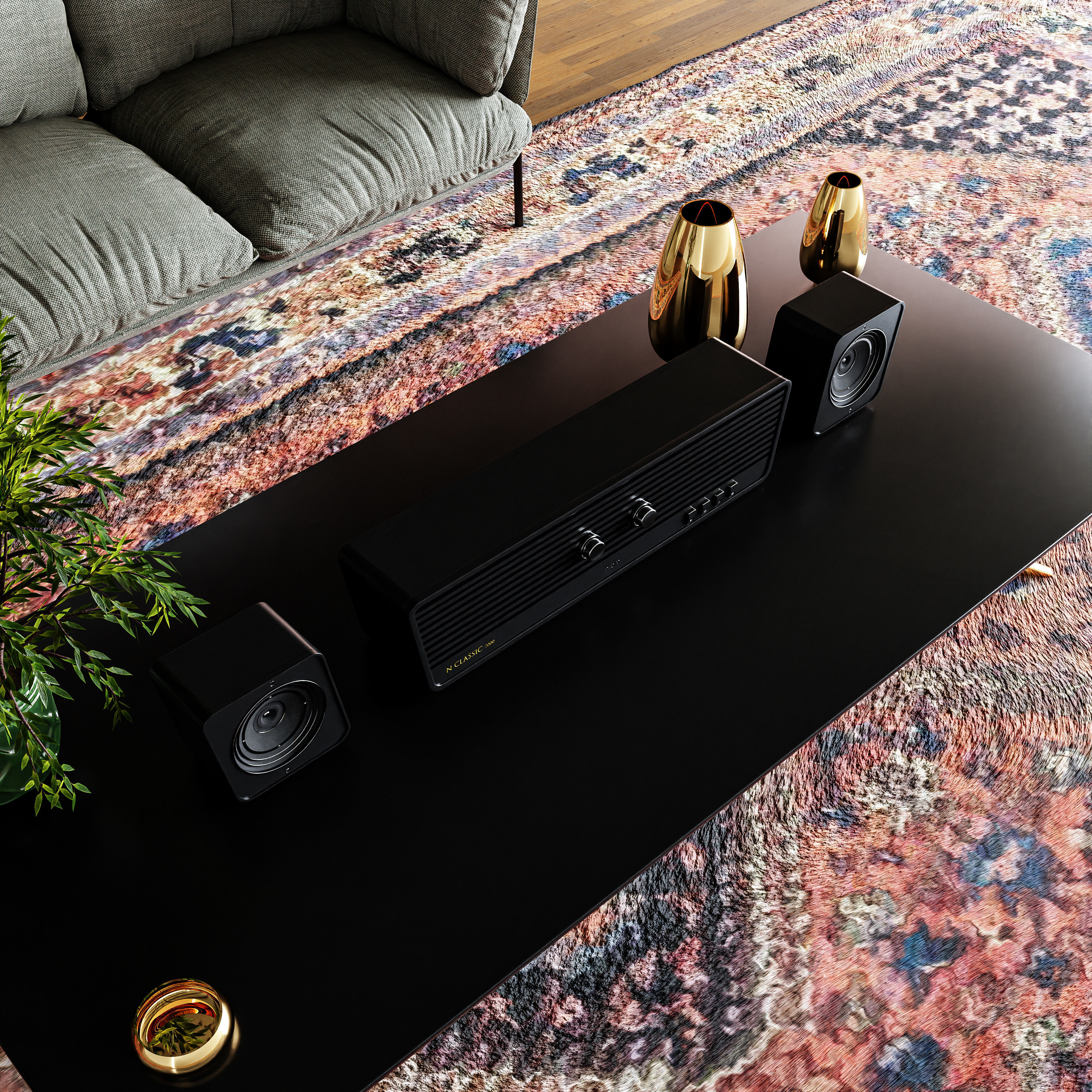 Audio System retro 3D model_3