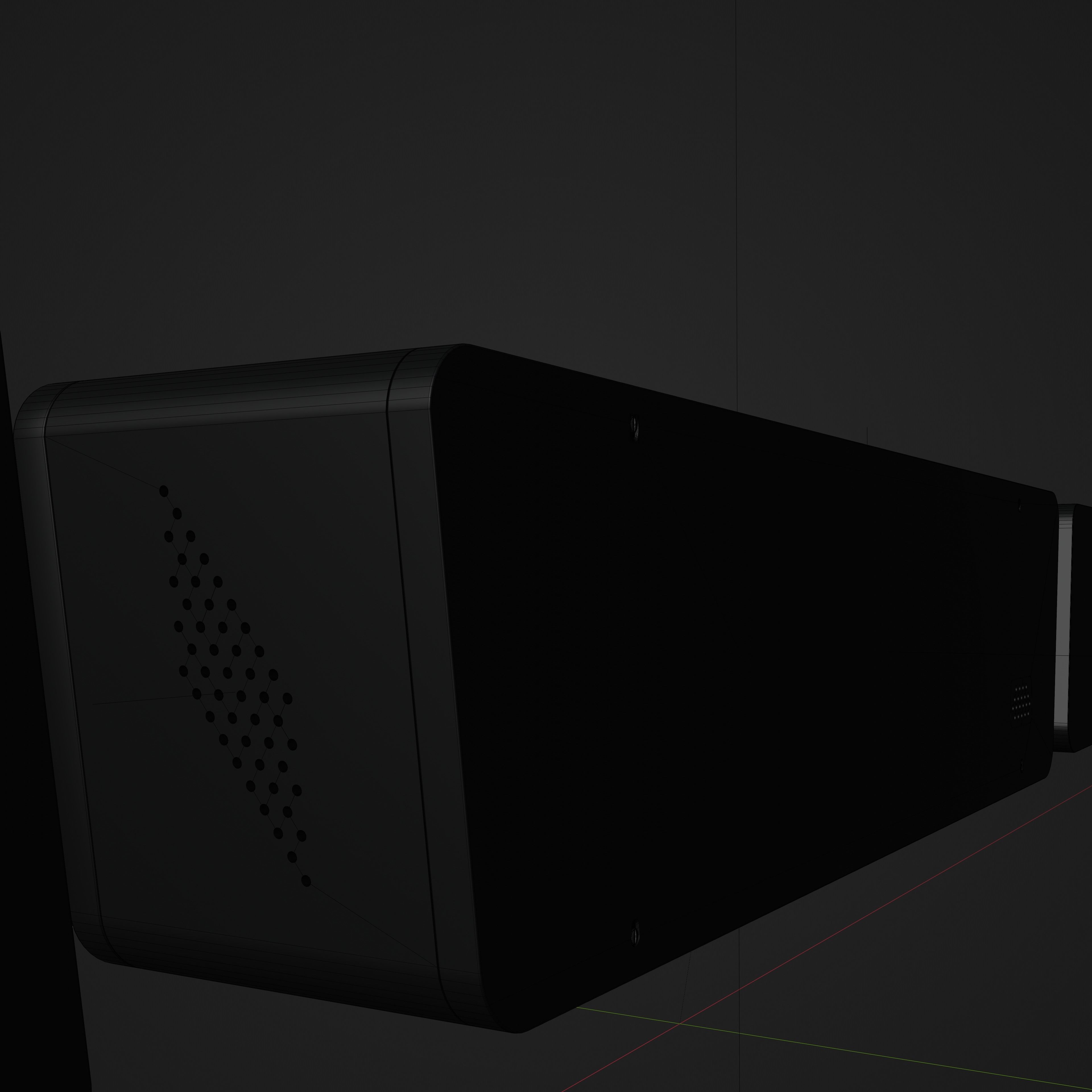 Audio System retro 3D model_8