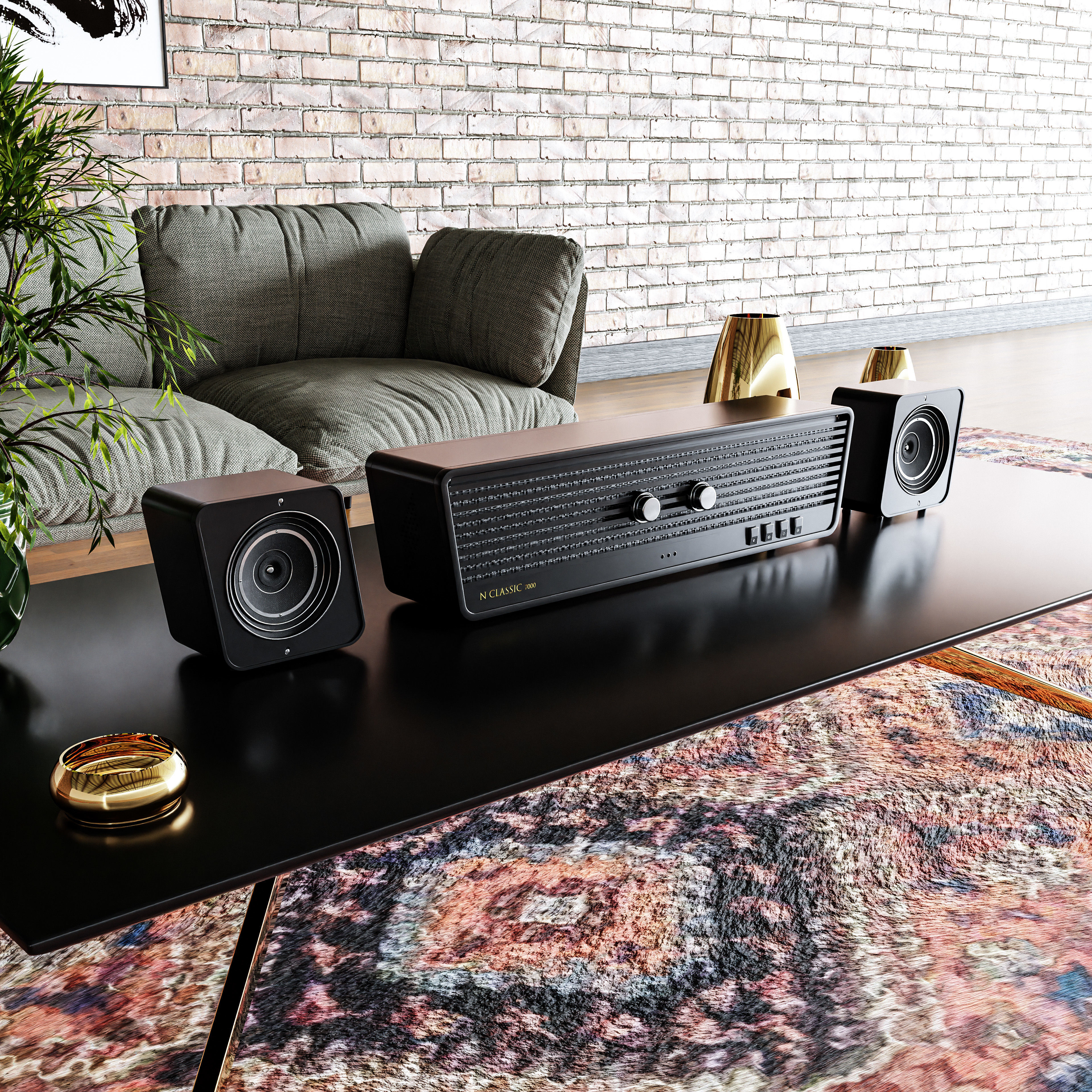 Audio System retro 3D model_2