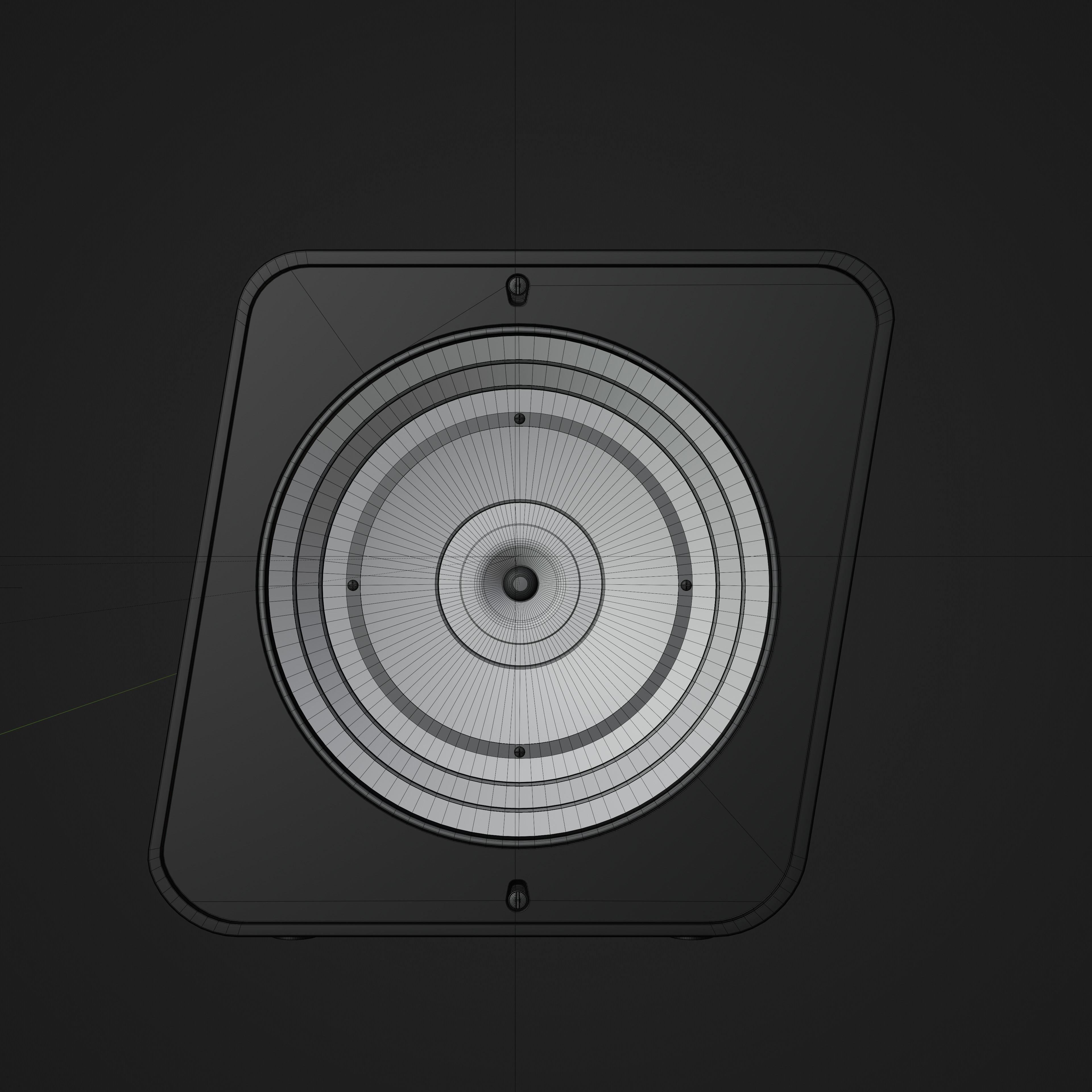 Audio System retro 3D model_7