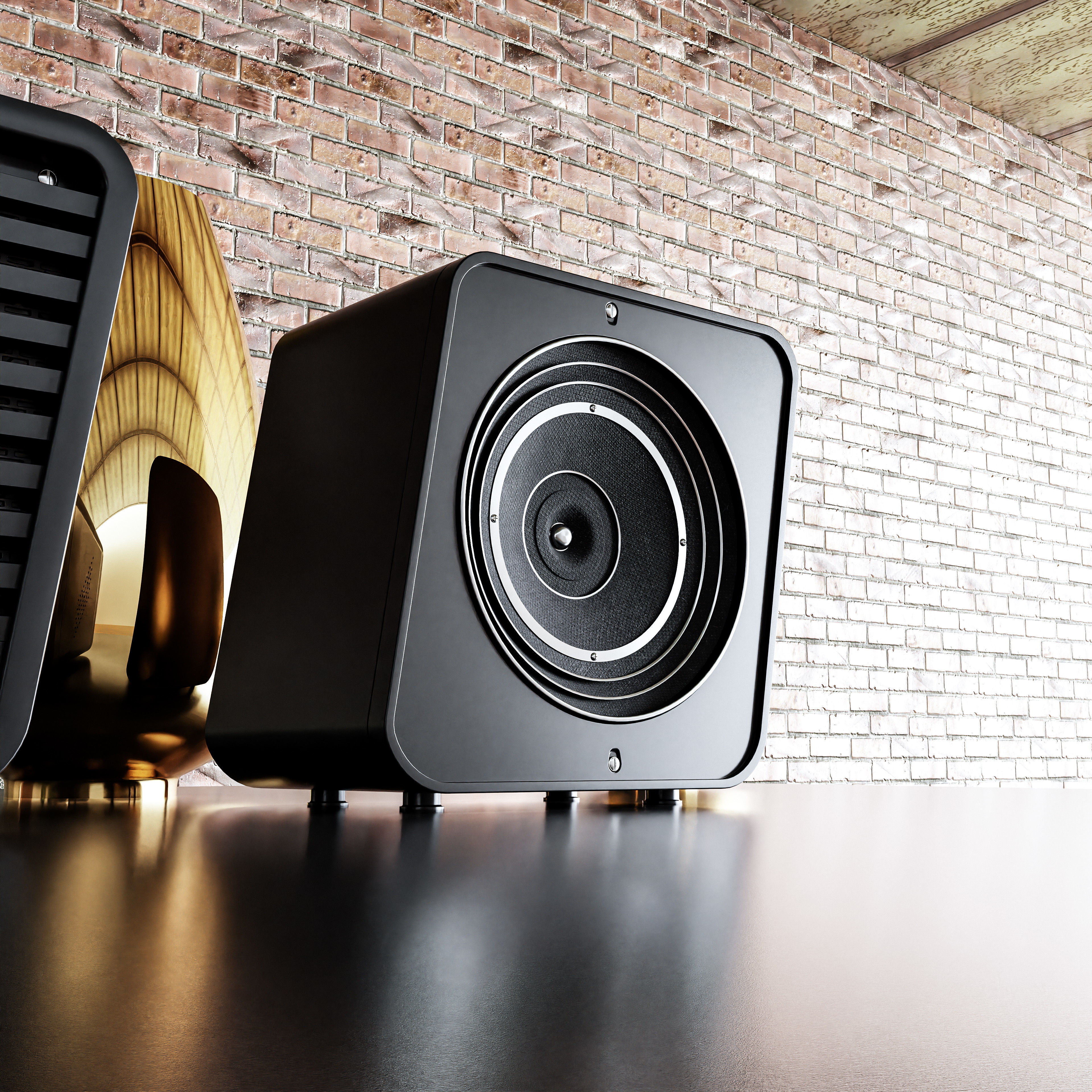 Audio System retro 3D model_1