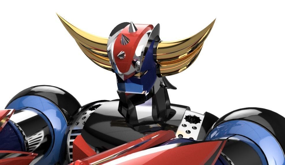 UFO ROBOT GRENDIZER GOLDOLOK STATUE 3D PRINTING MODEL 30cm 3D print model_4