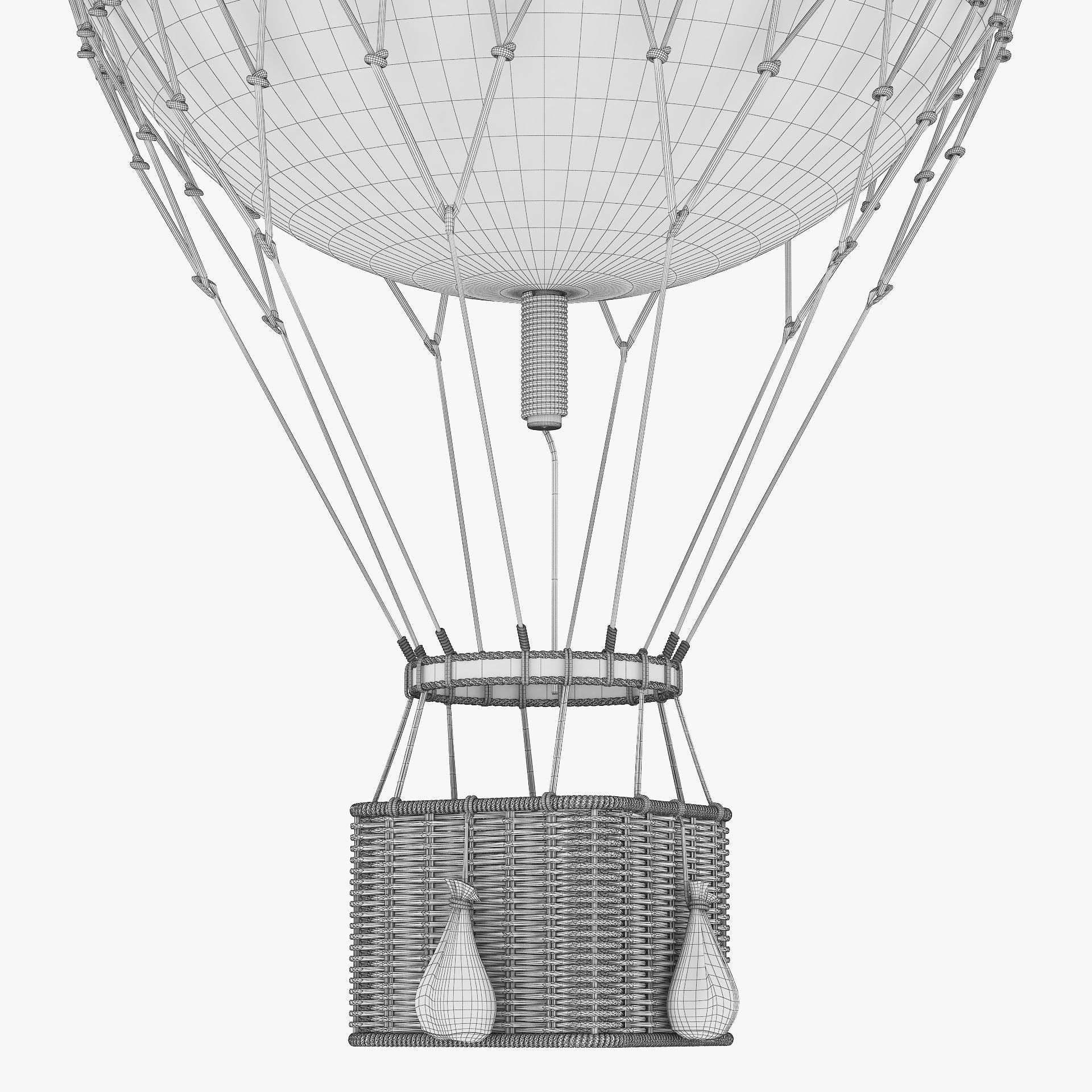 Hot Air Balloon v 1 3D model_13