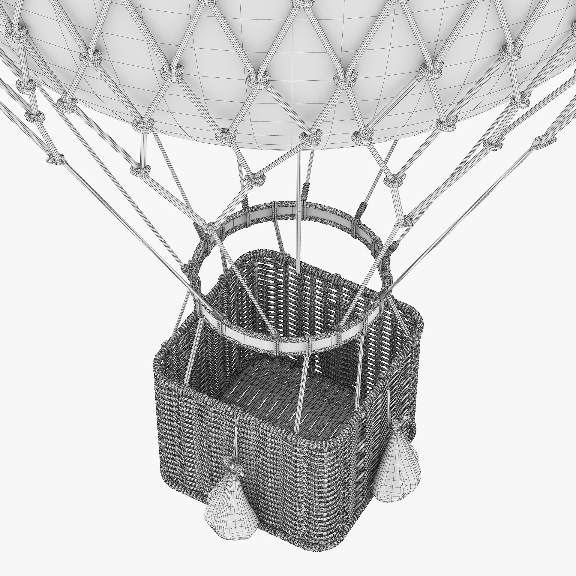 Hot Air Balloon v 1 3D model_12