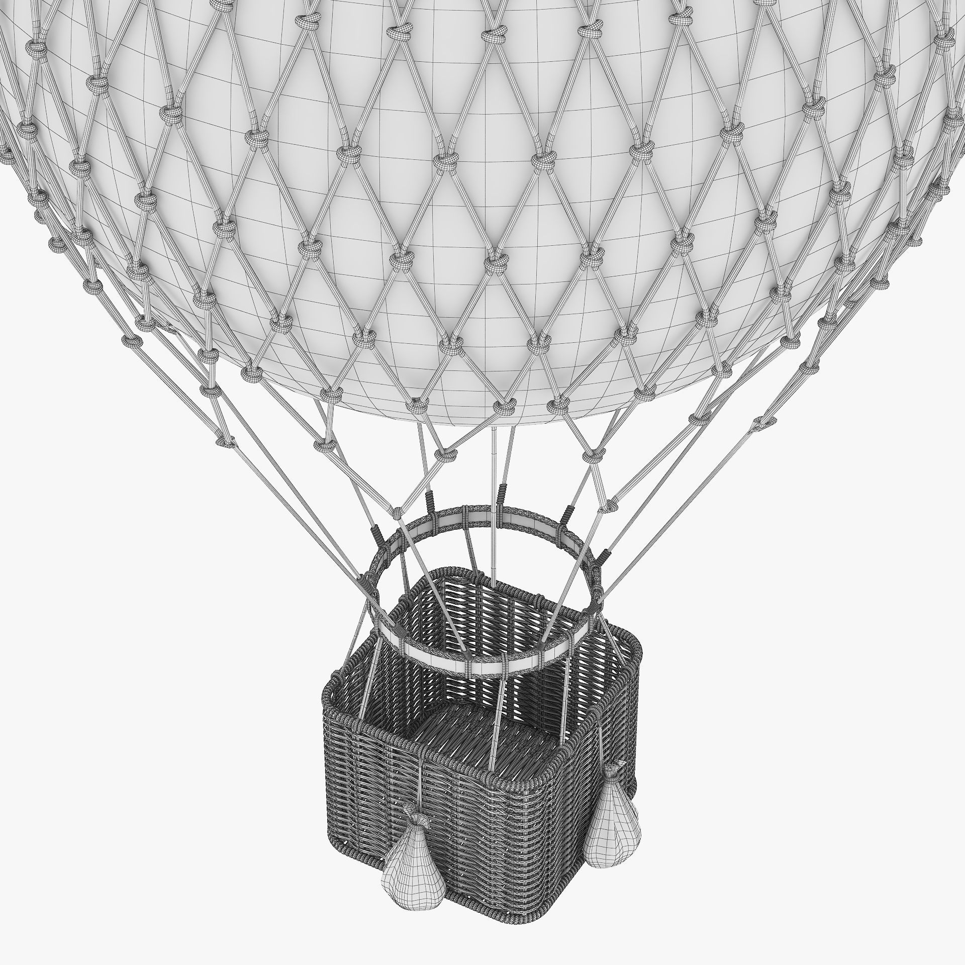 Hot Air Balloon v 1 3D model_14