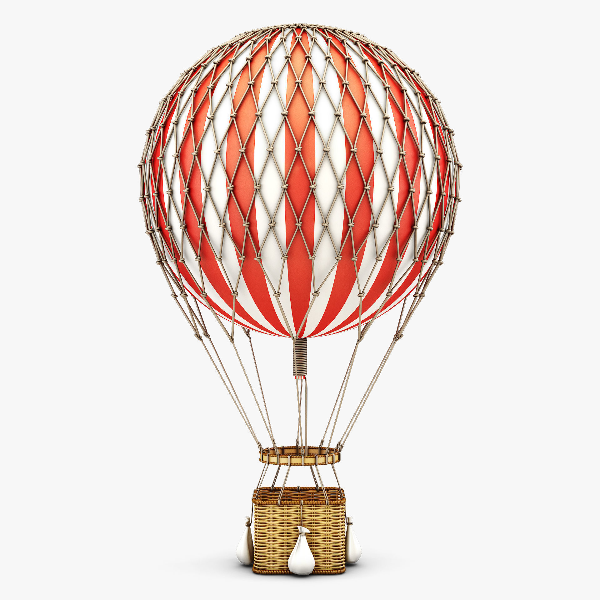 Hot Air Balloon v 1 3D model_1