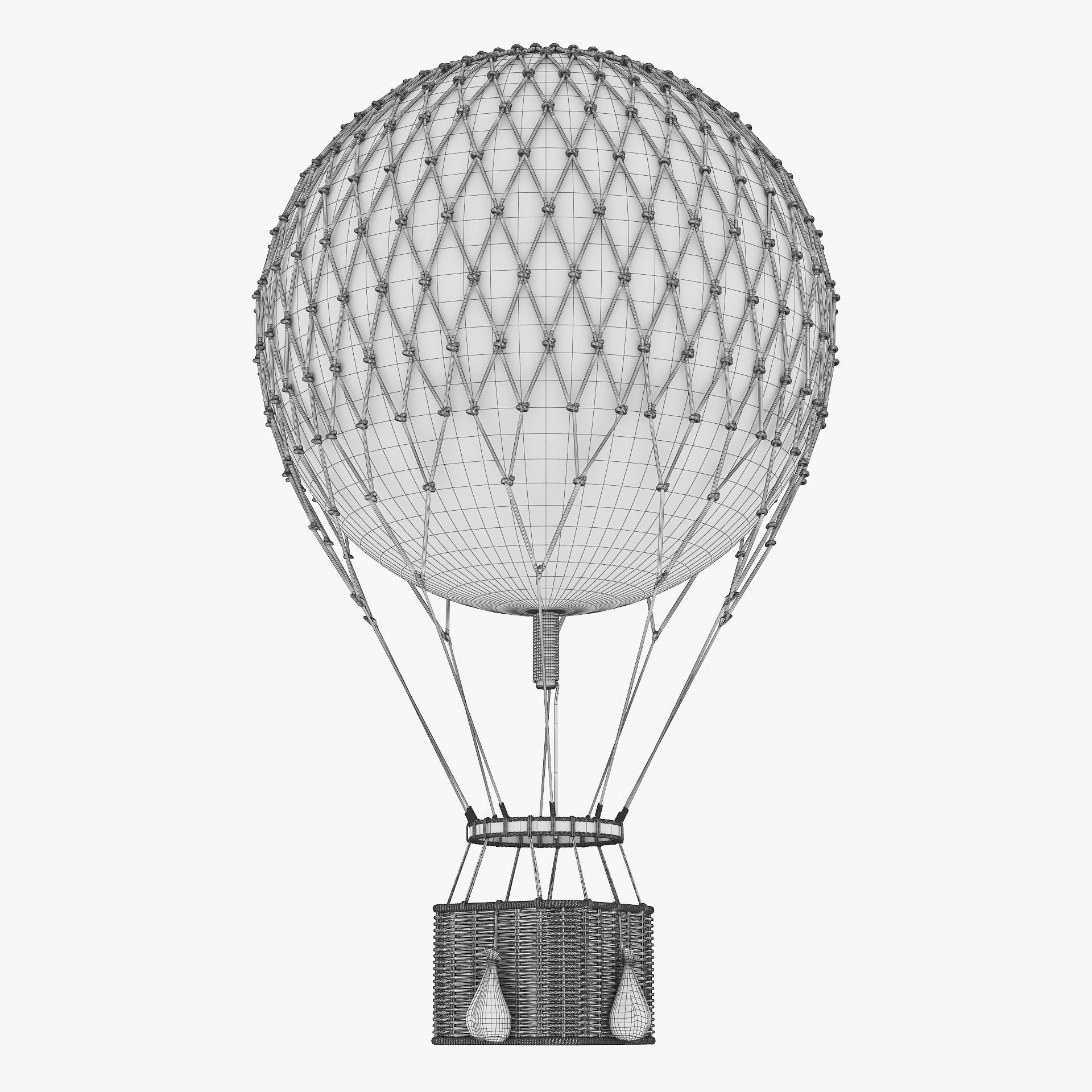 Hot Air Balloon v 1 3D model_10
