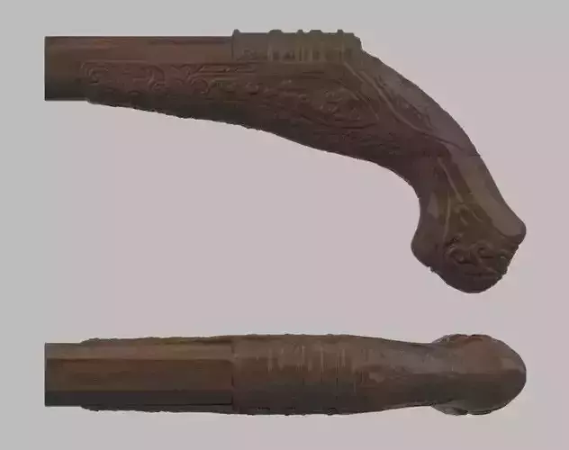 Antique weapon style knife handle