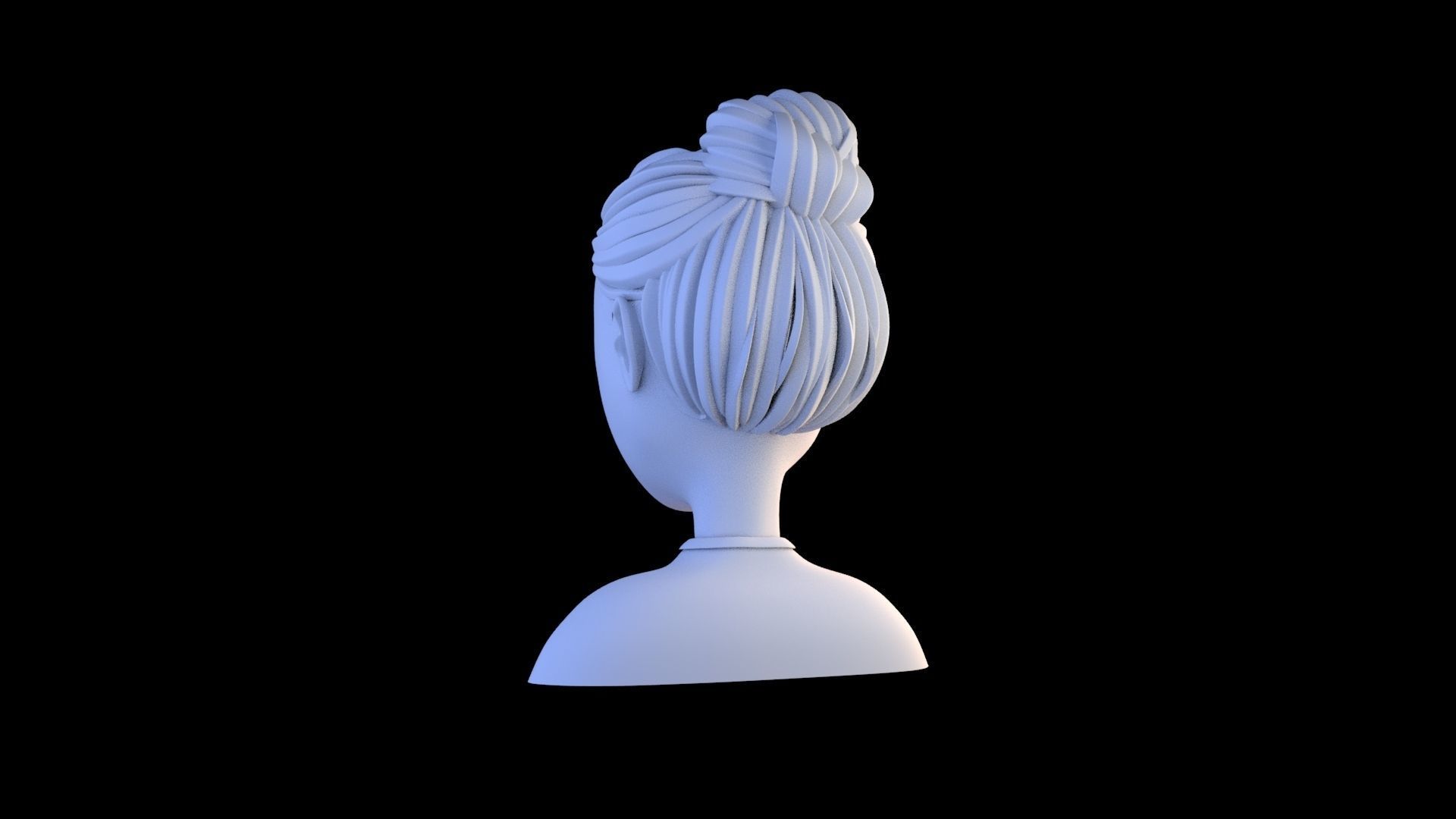 3D character head model 3D model_8