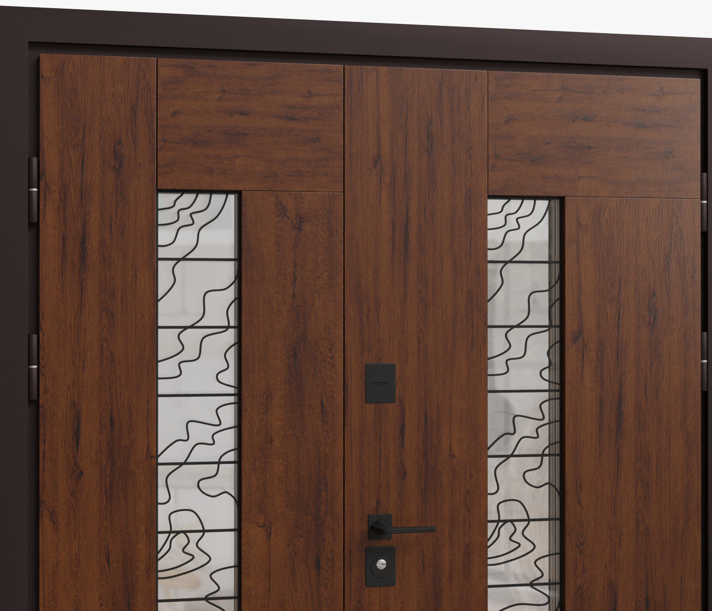 Entrance door King Size 3D model_4