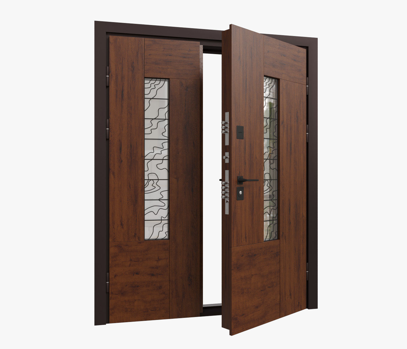 Entrance door King Size 3D model_1