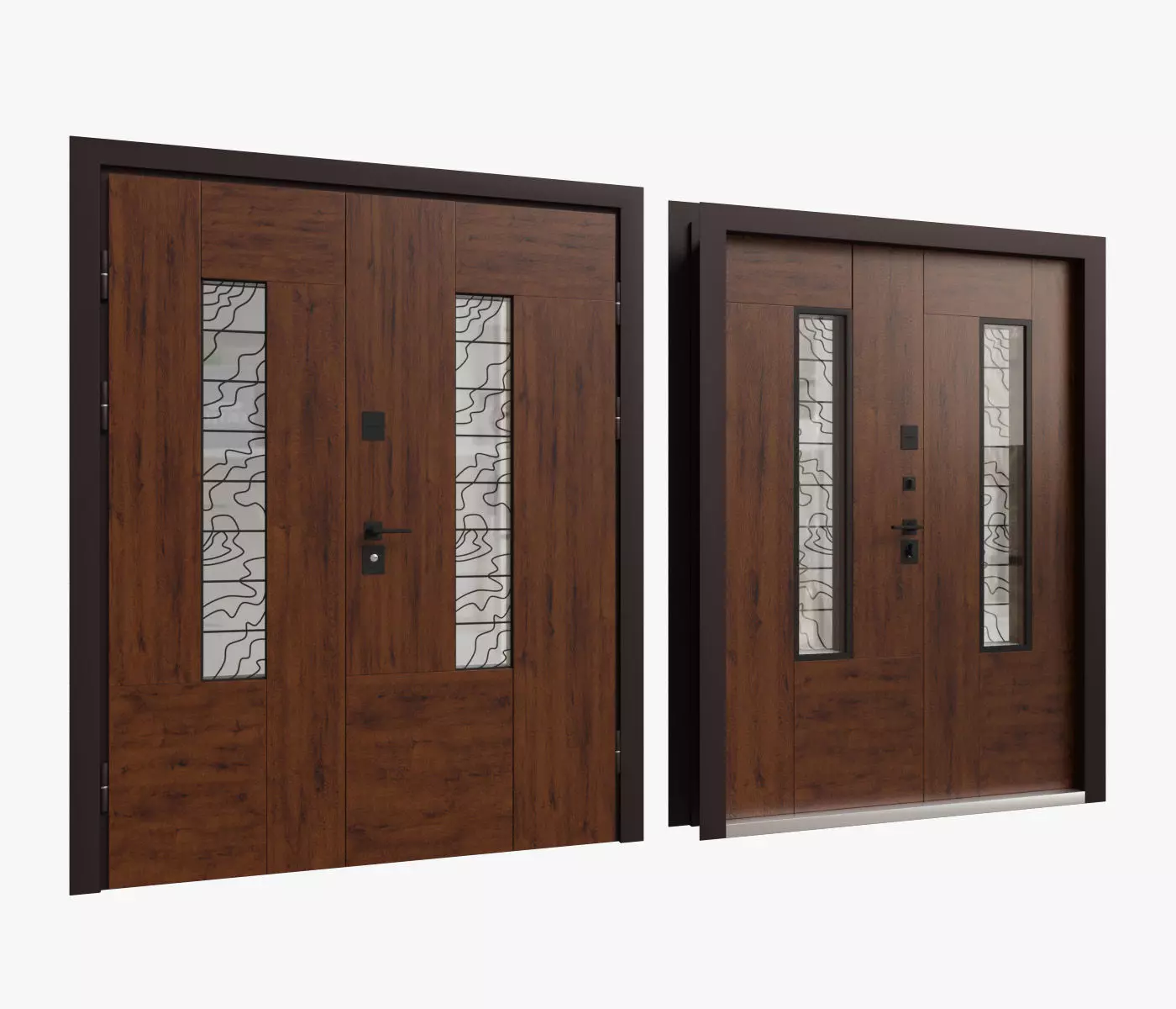 Entrance door King Size 3D model_0