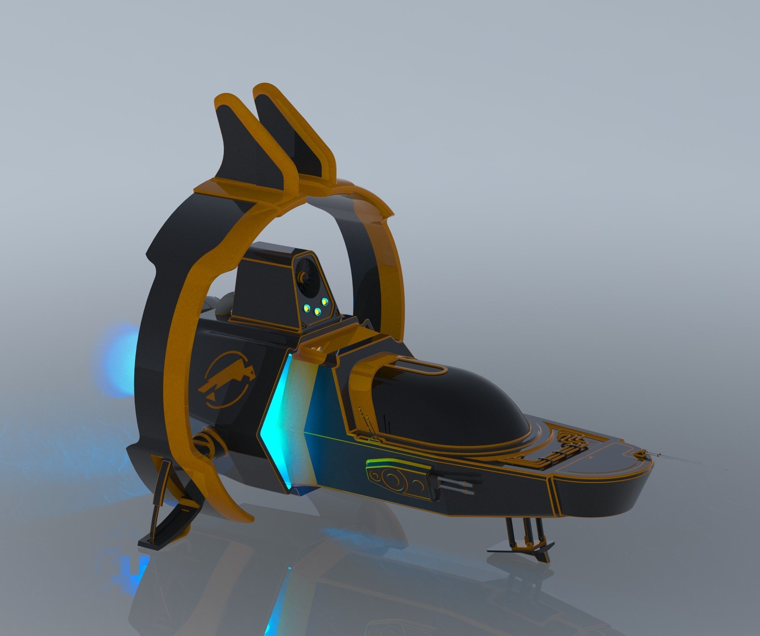 spaceship 3D model_1