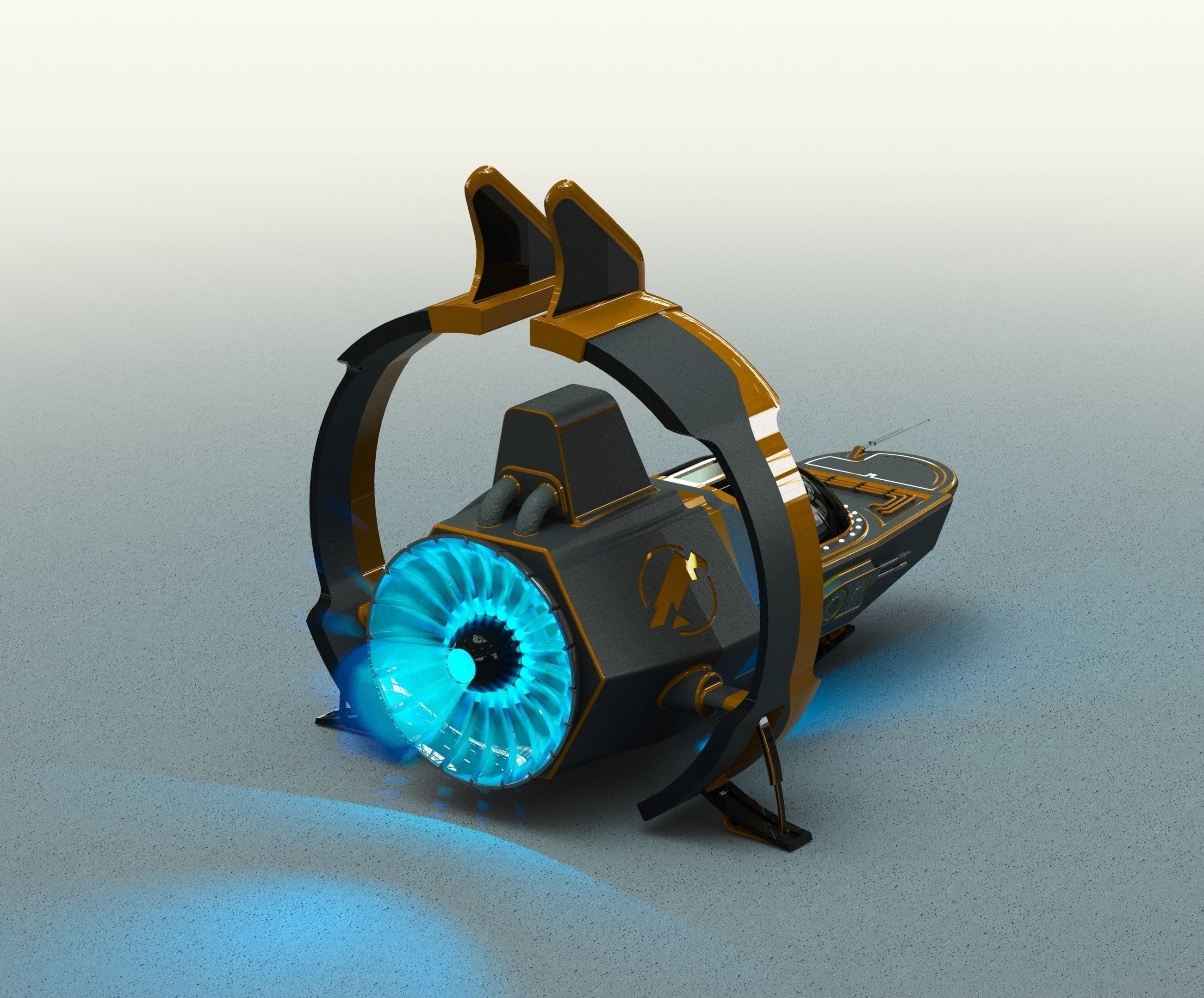 spaceship 3D model_2