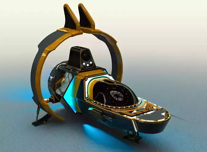 spaceship 3D model