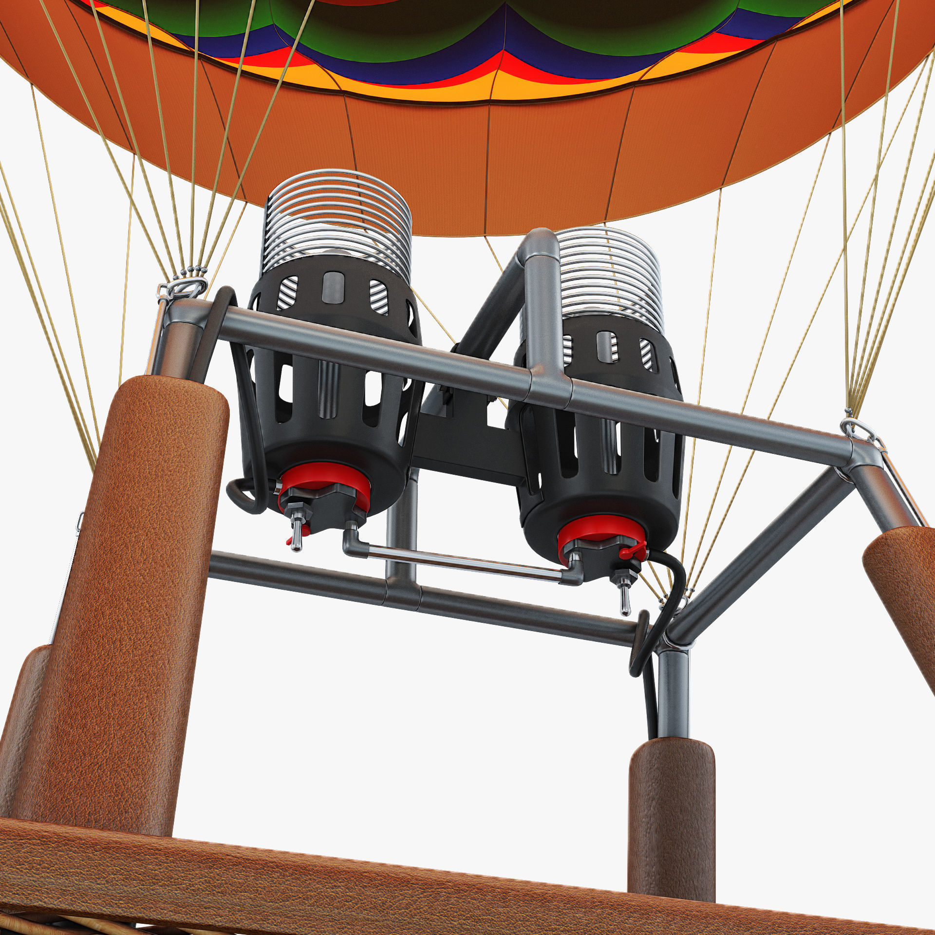 Hot Air Balloon v 2 3D model_11