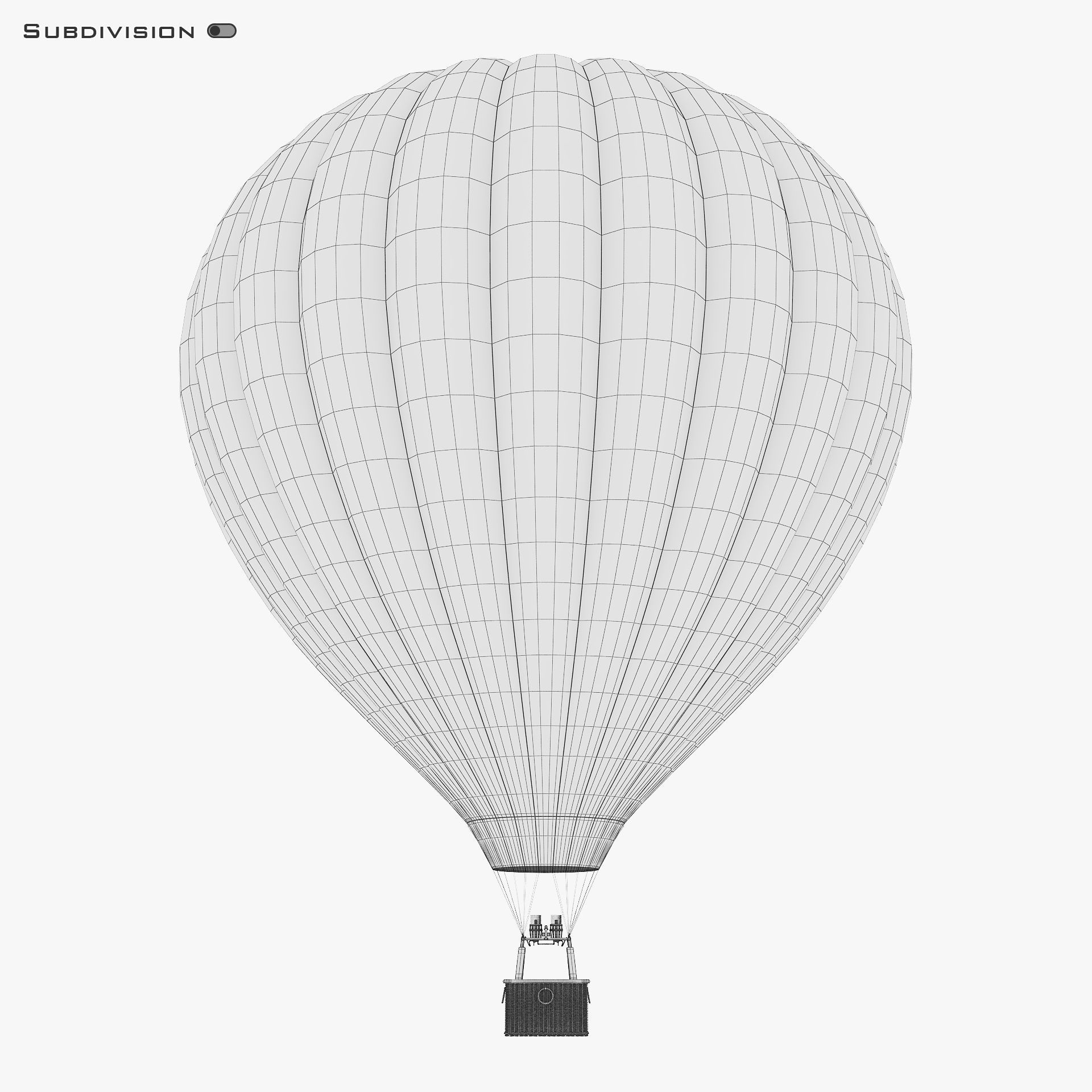 Hot Air Balloon v 2 3D model_20