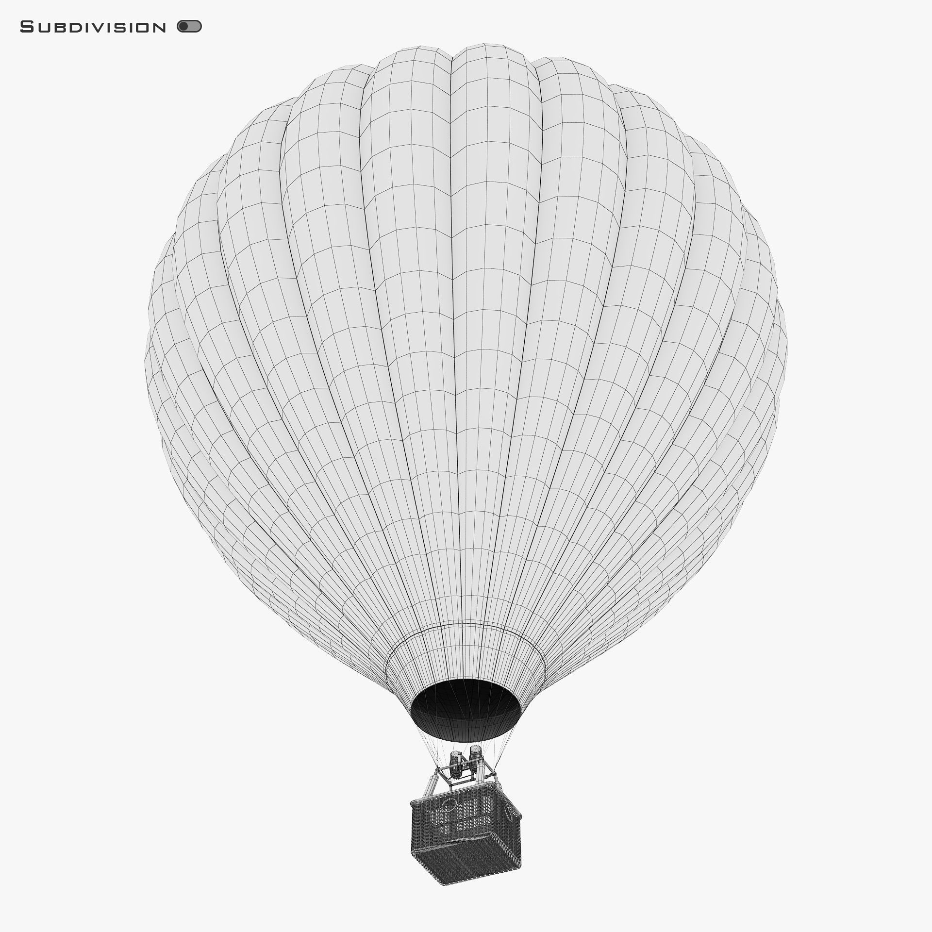 Hot Air Balloon v 2 3D model_24
