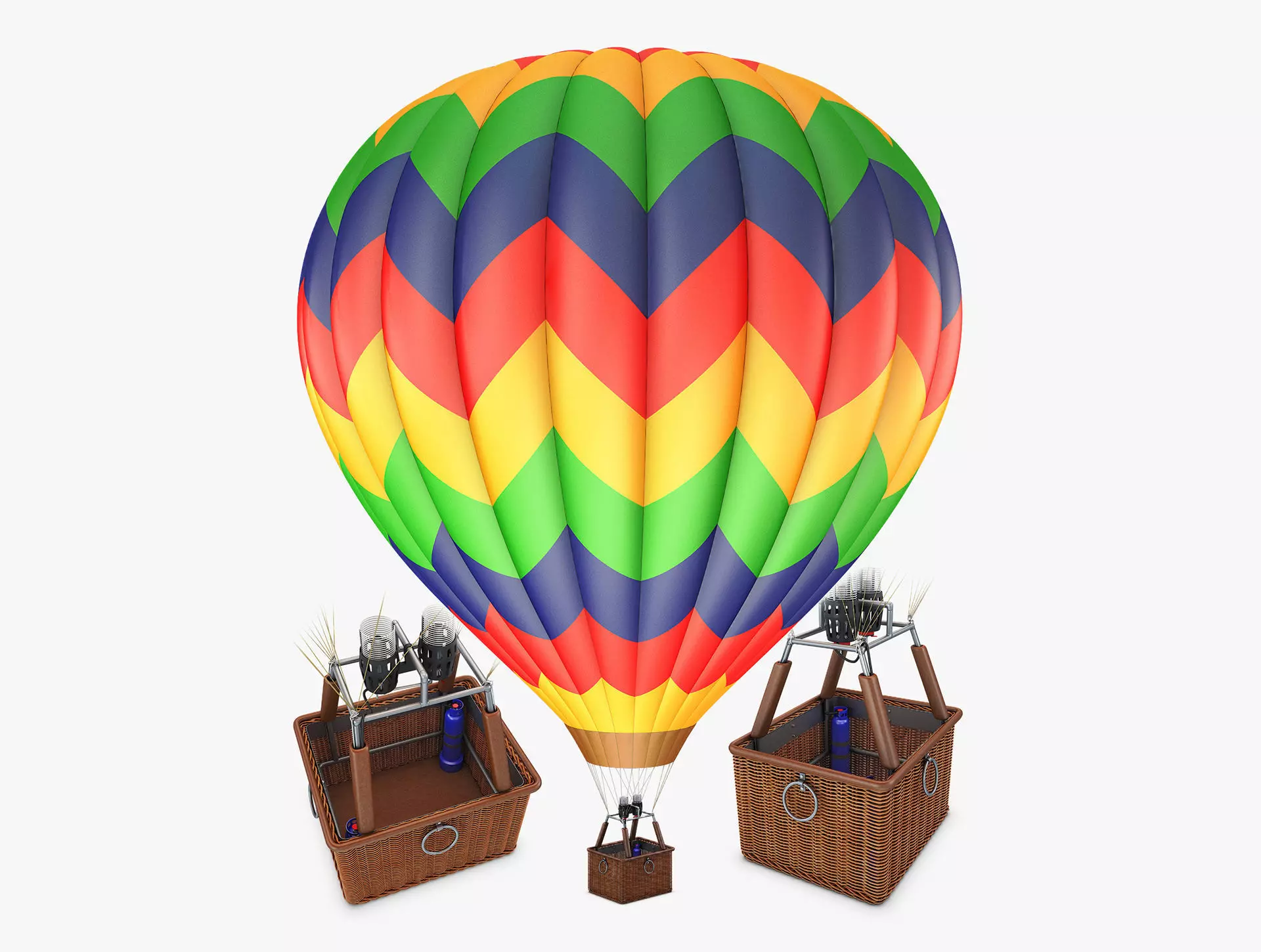 Hot Air Balloon v 2 3D model_0