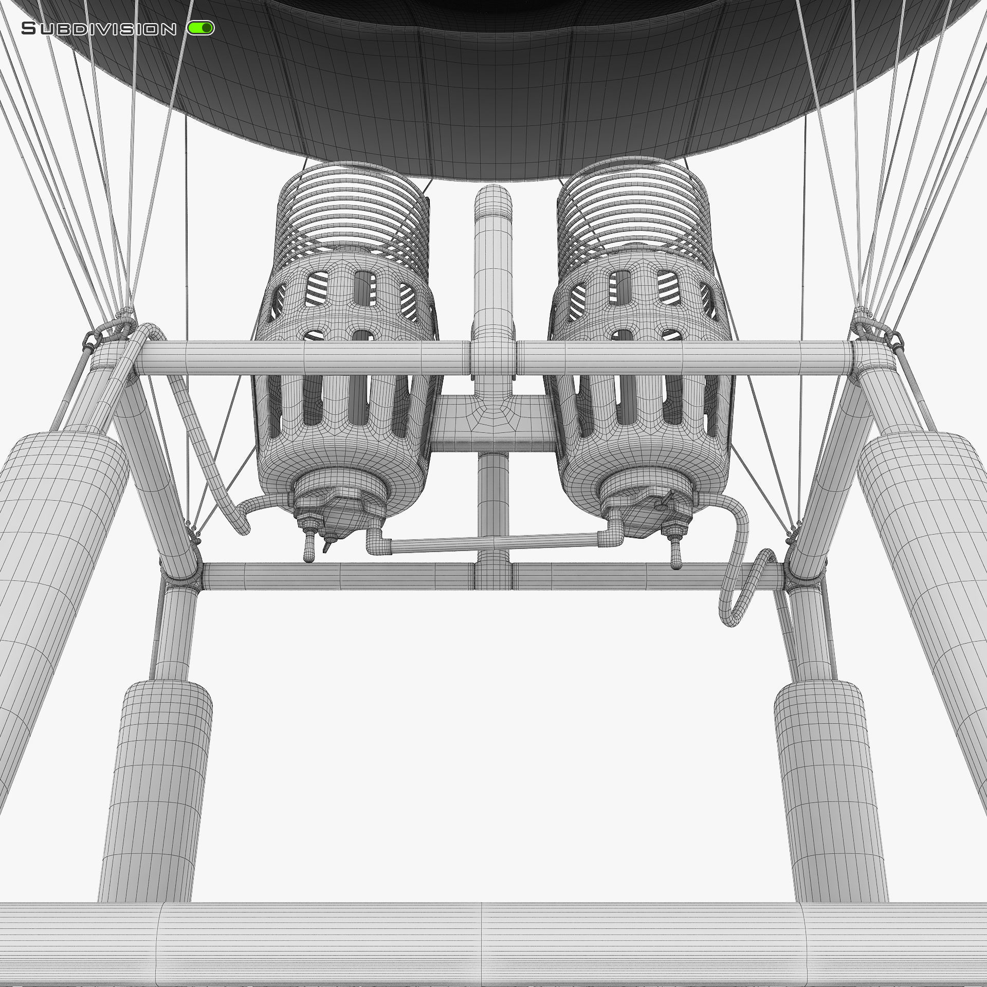 Hot Air Balloon v 2 3D model_37