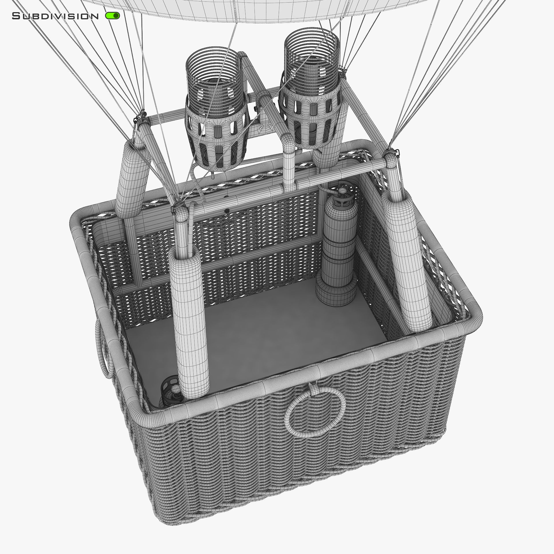 Hot Air Balloon v 2 3D model_35