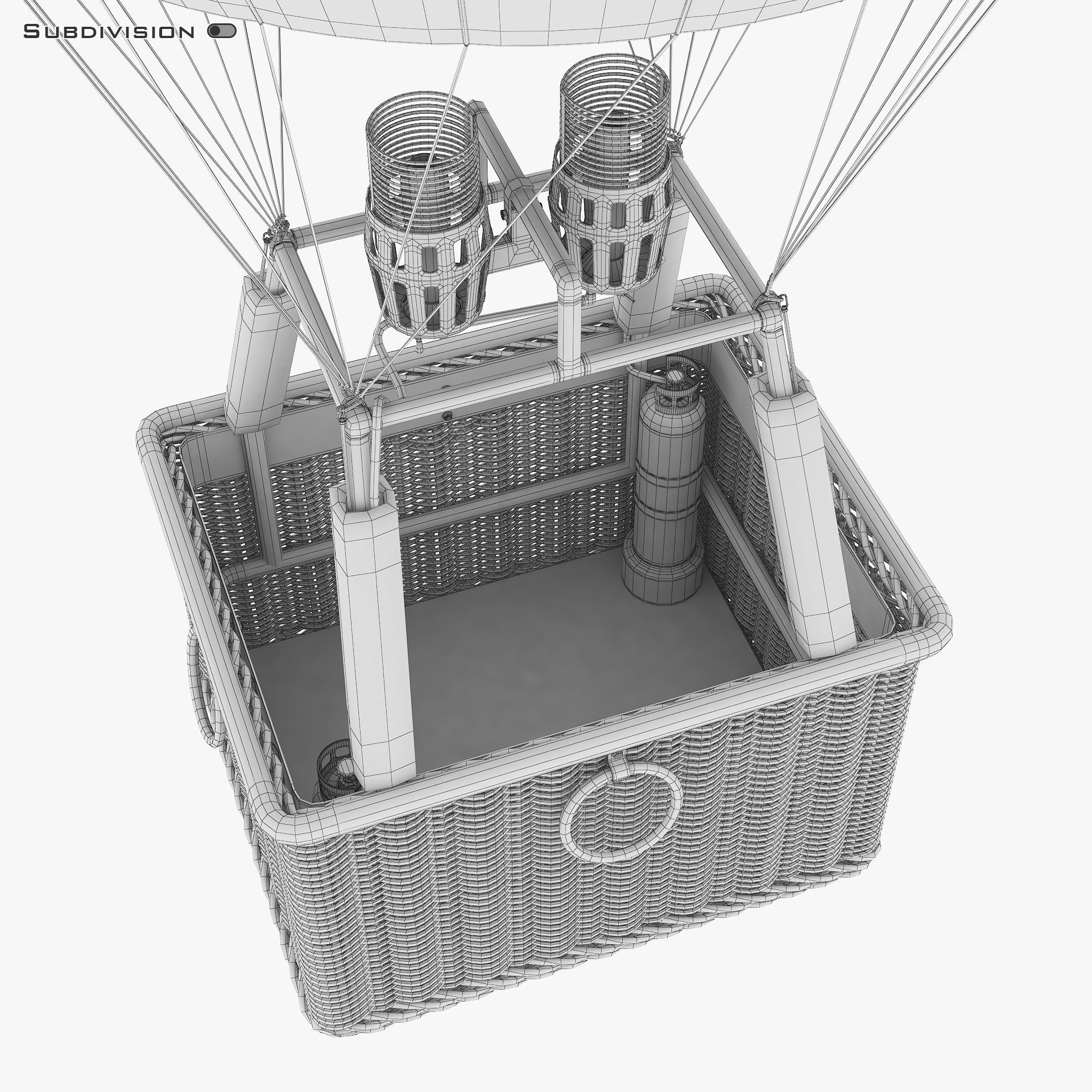 Hot Air Balloon v 2 3D model_36