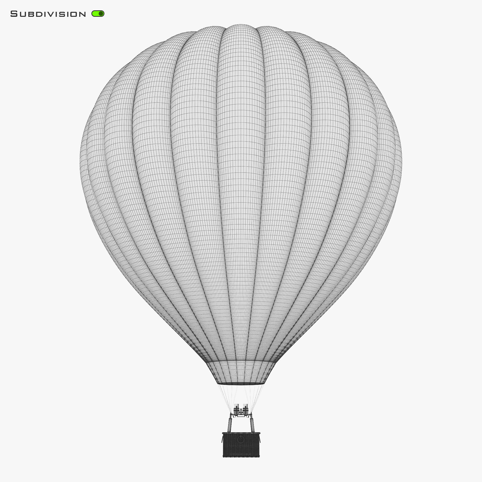 Hot Air Balloon v 2 3D model_19