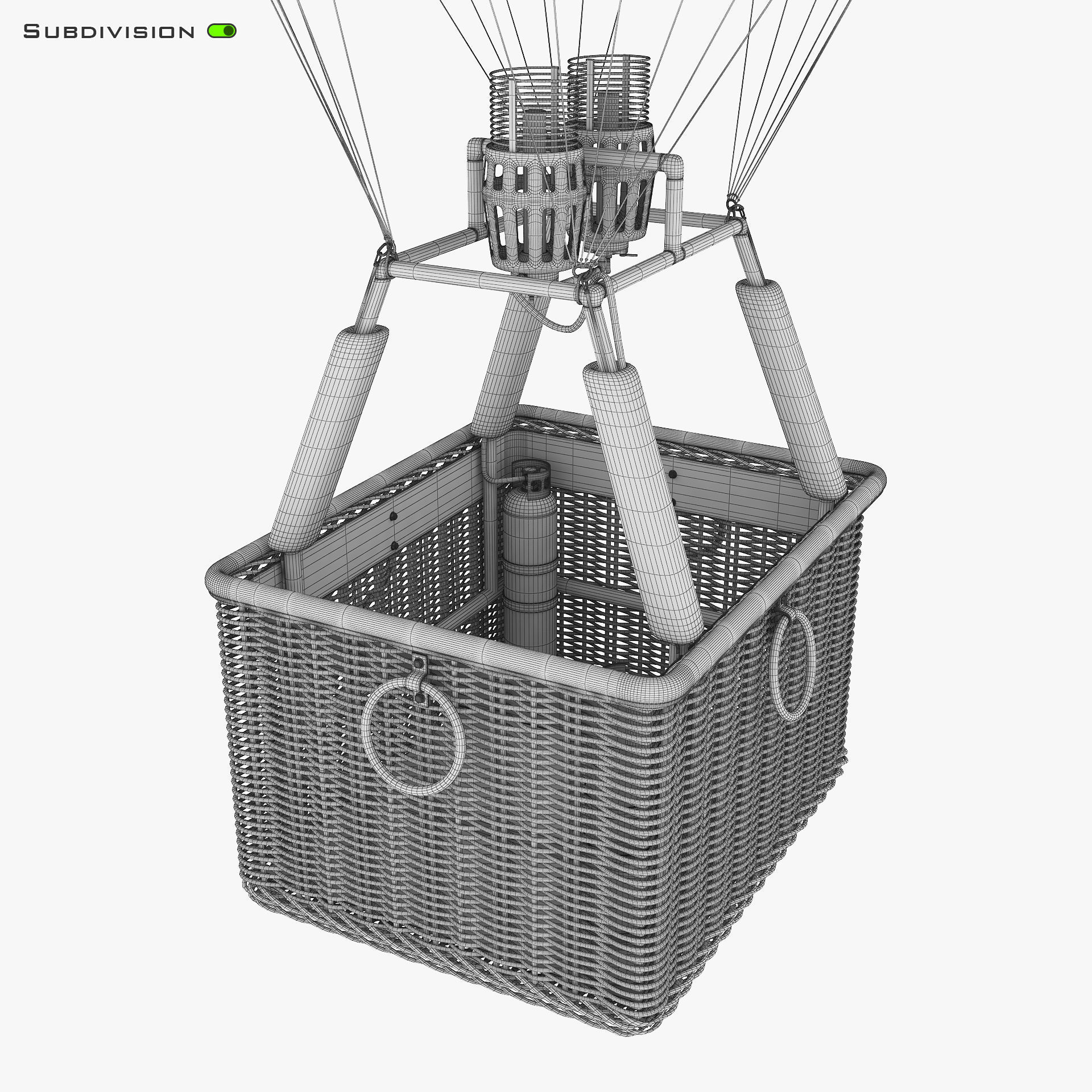 Hot Air Balloon v 2 3D model_29