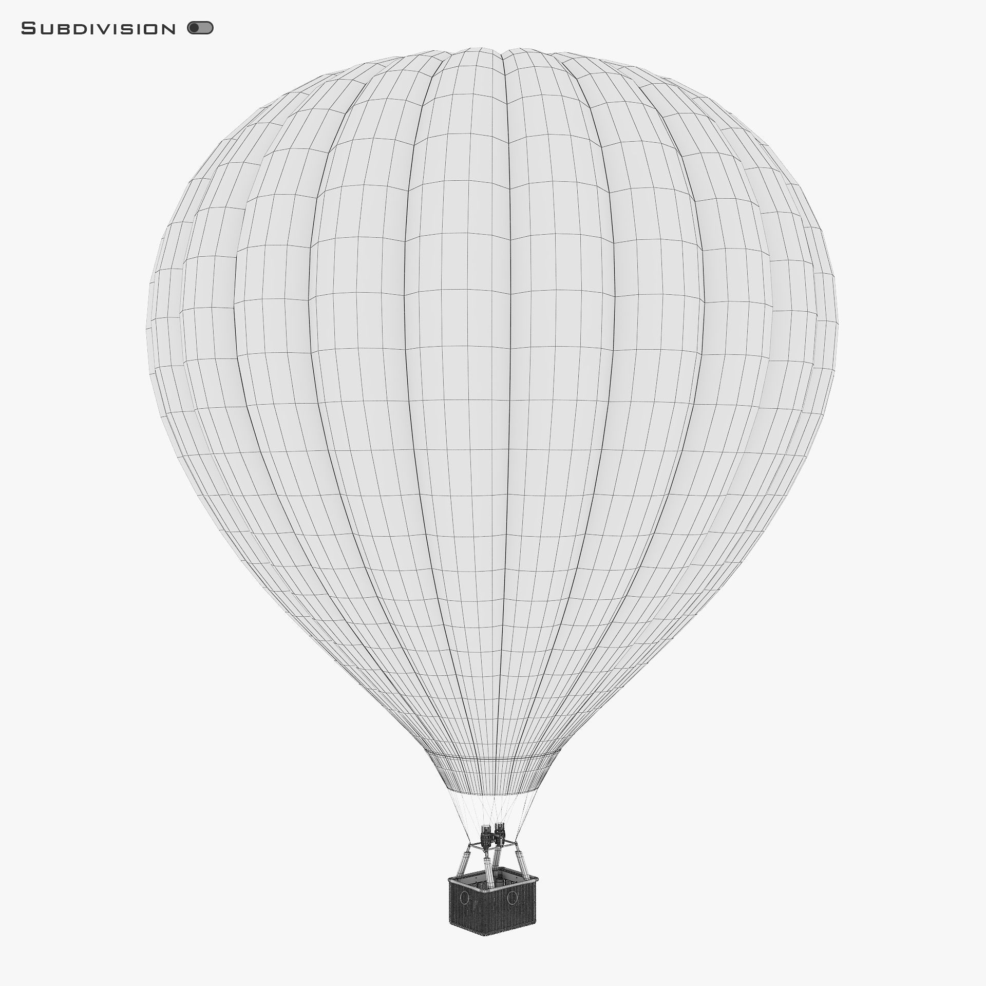 Hot Air Balloon v 2 3D model_16