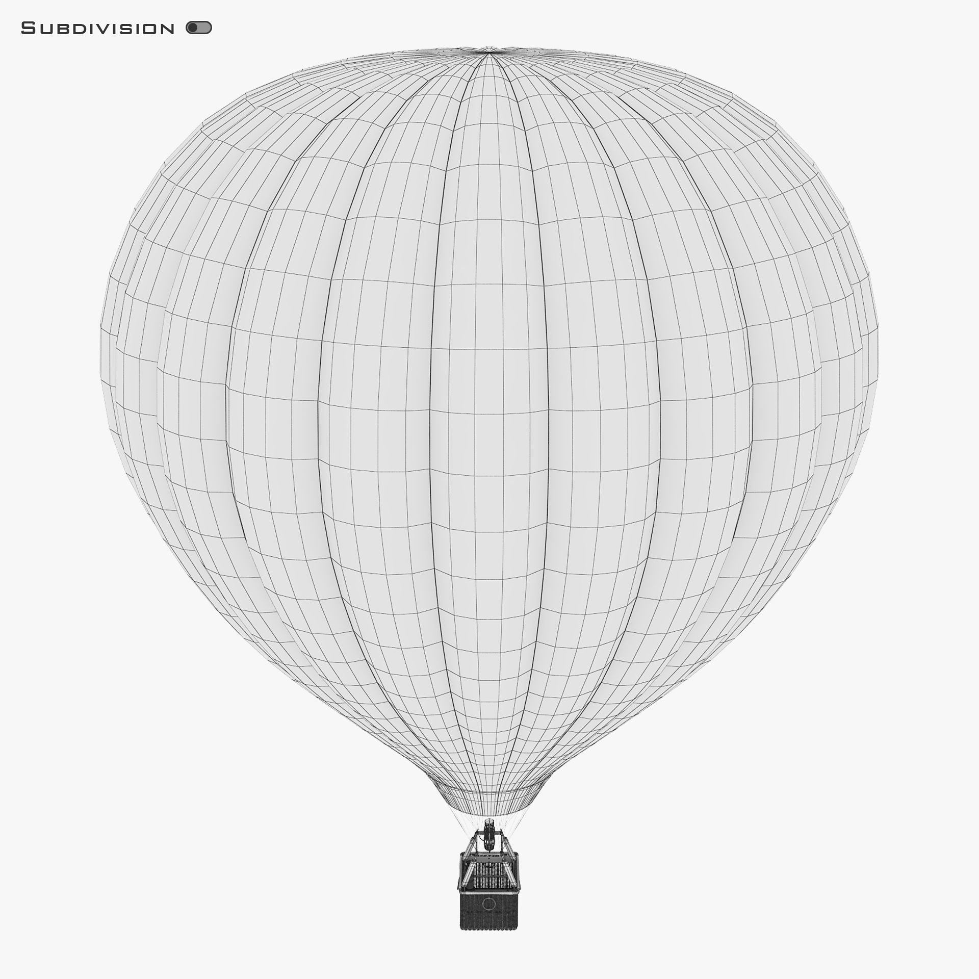 Hot Air Balloon v 2 3D model_18