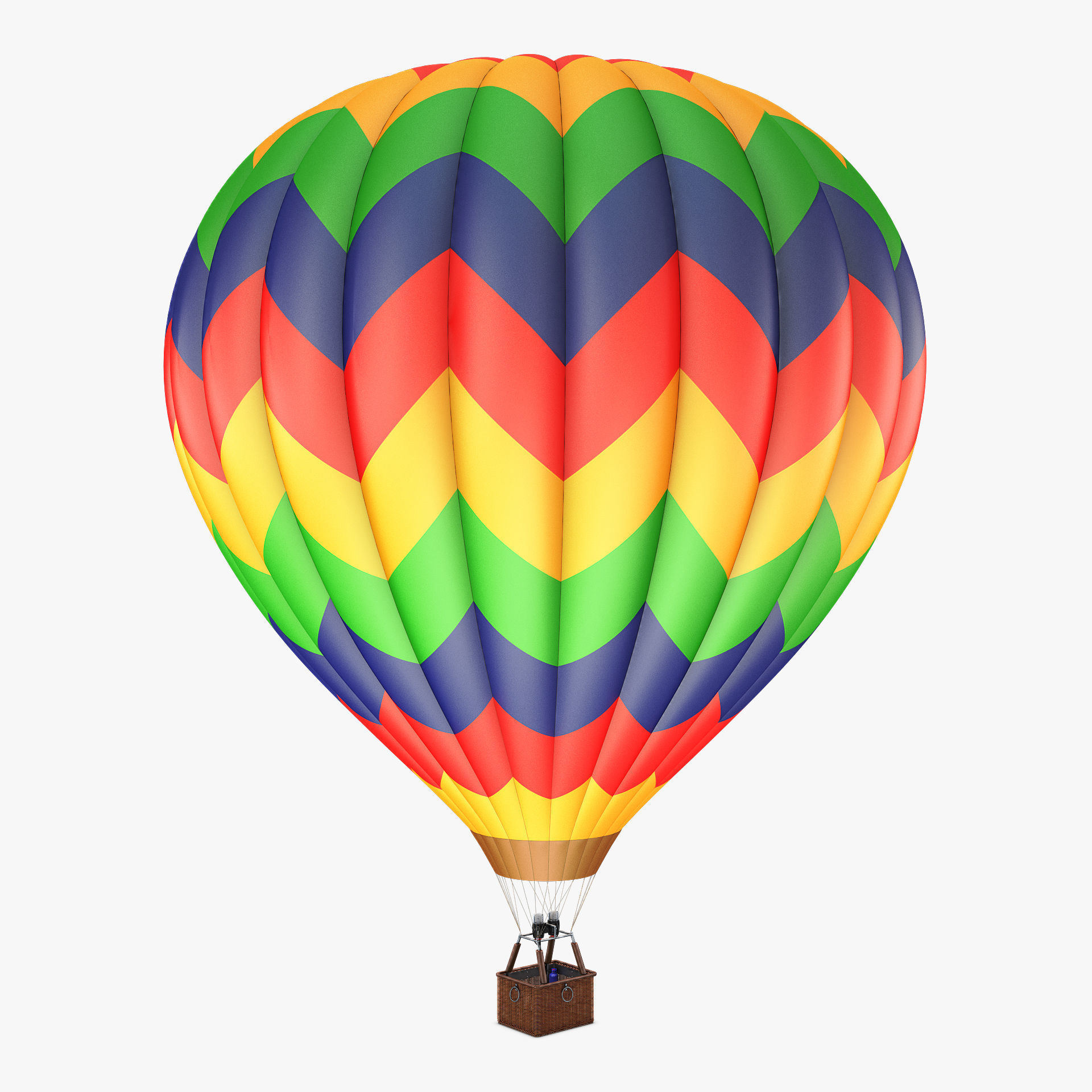 Hot Air Balloon v 2 3D model_2