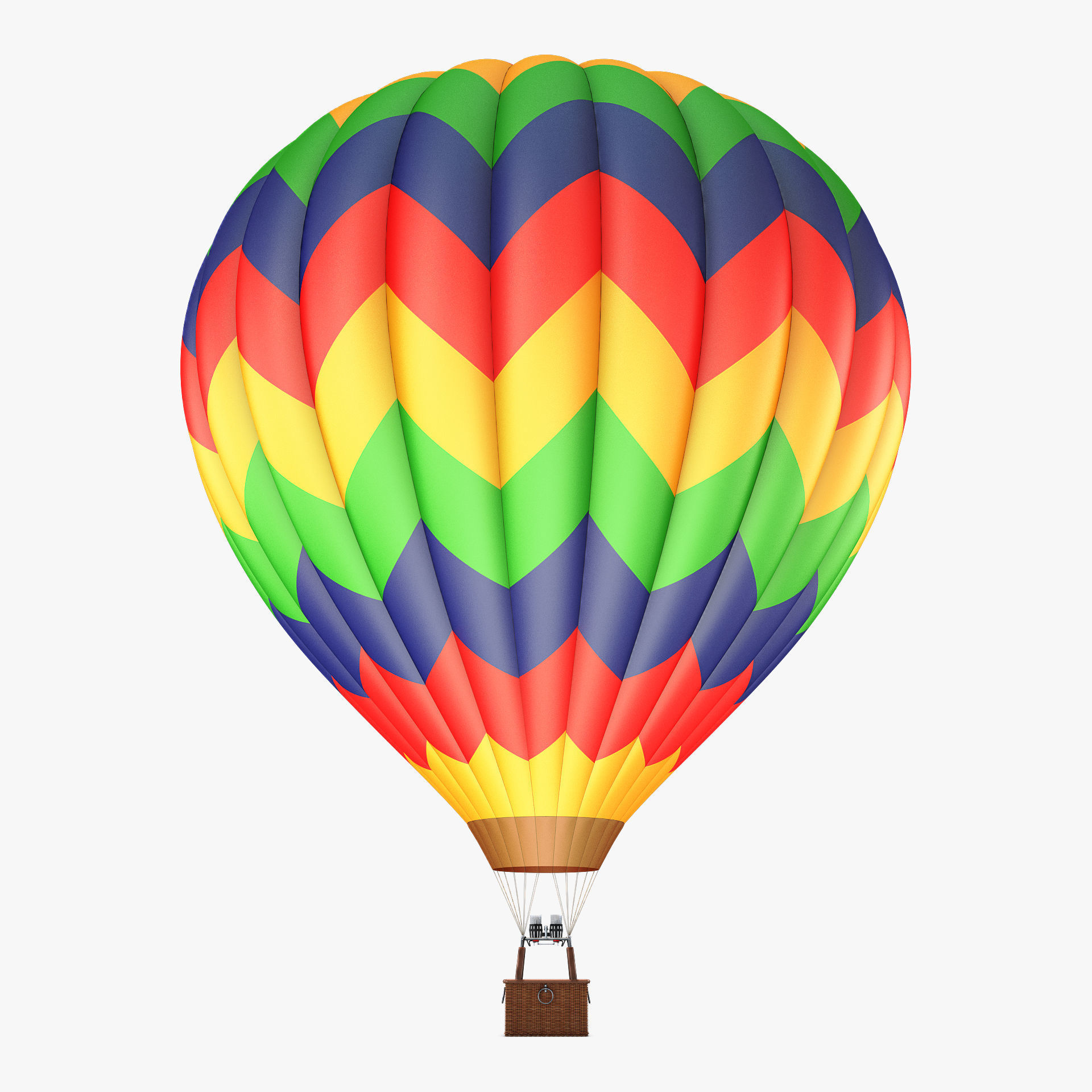 Hot Air Balloon v 2 3D model_4