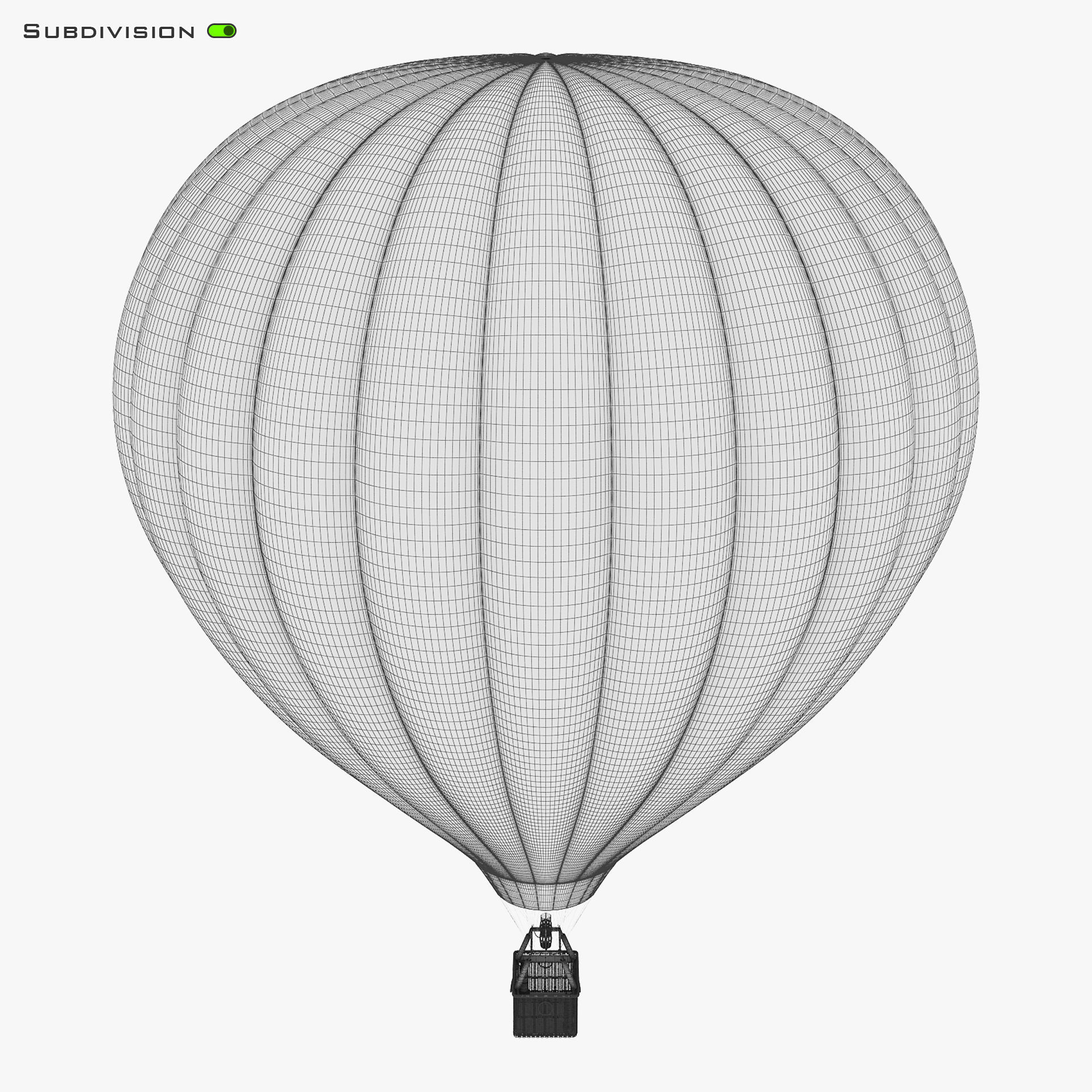 Hot Air Balloon v 2 3D model_17