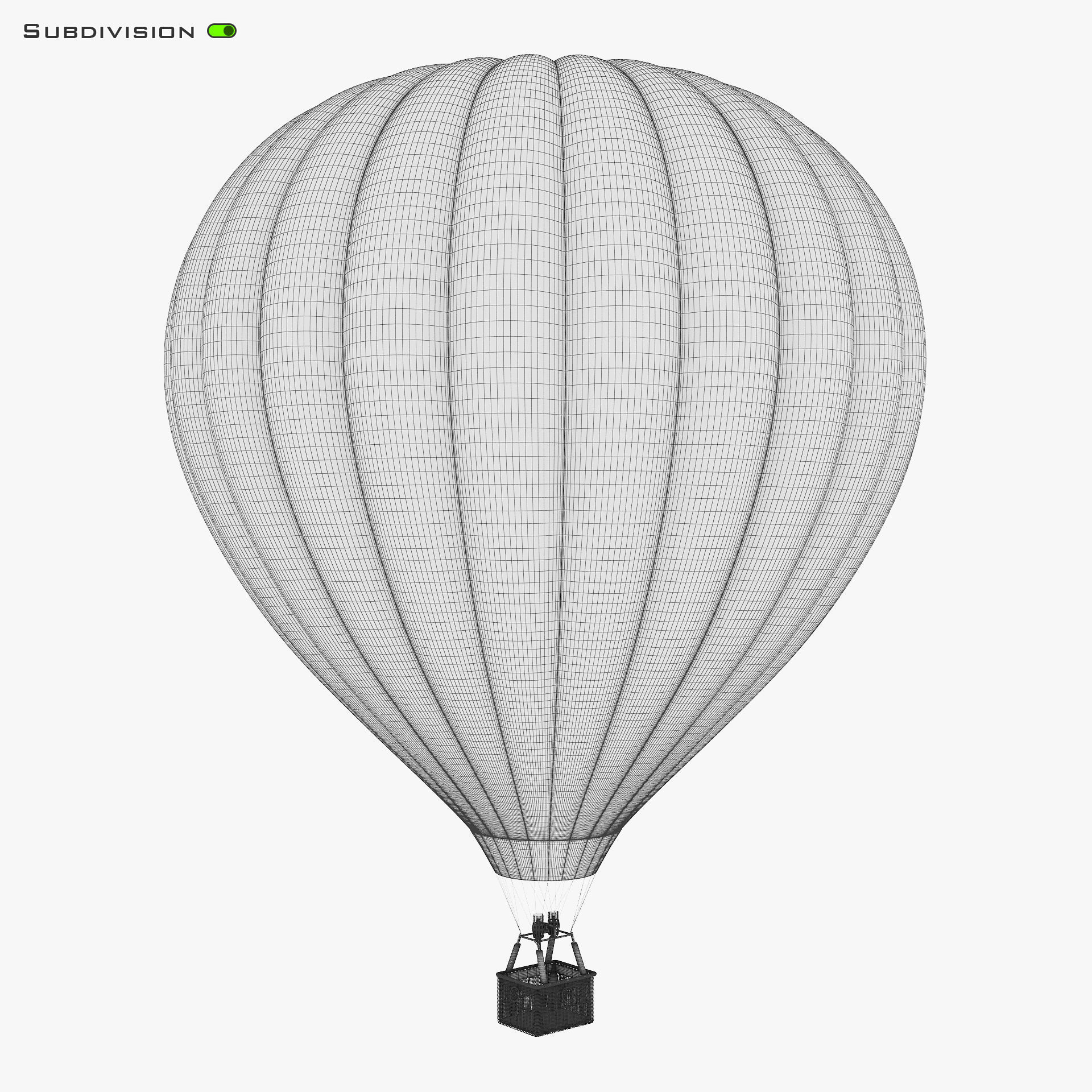 Hot Air Balloon v 2 3D model_15
