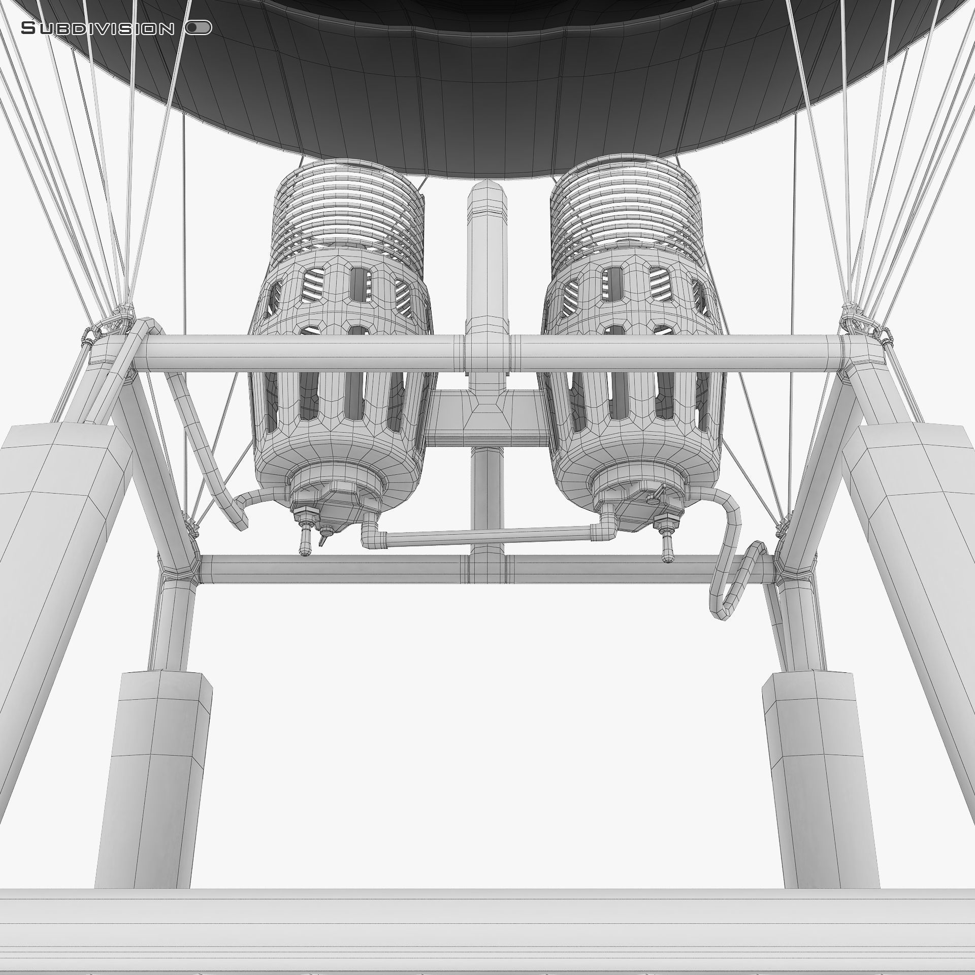 Hot Air Balloon v 2 3D model_38