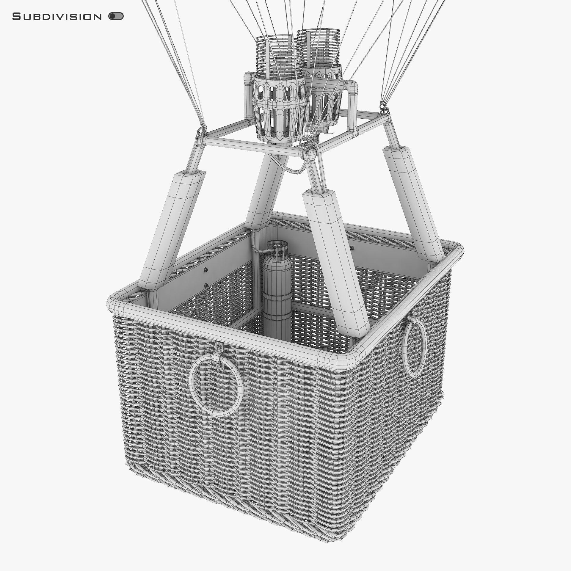 Hot Air Balloon v 2 3D model_30