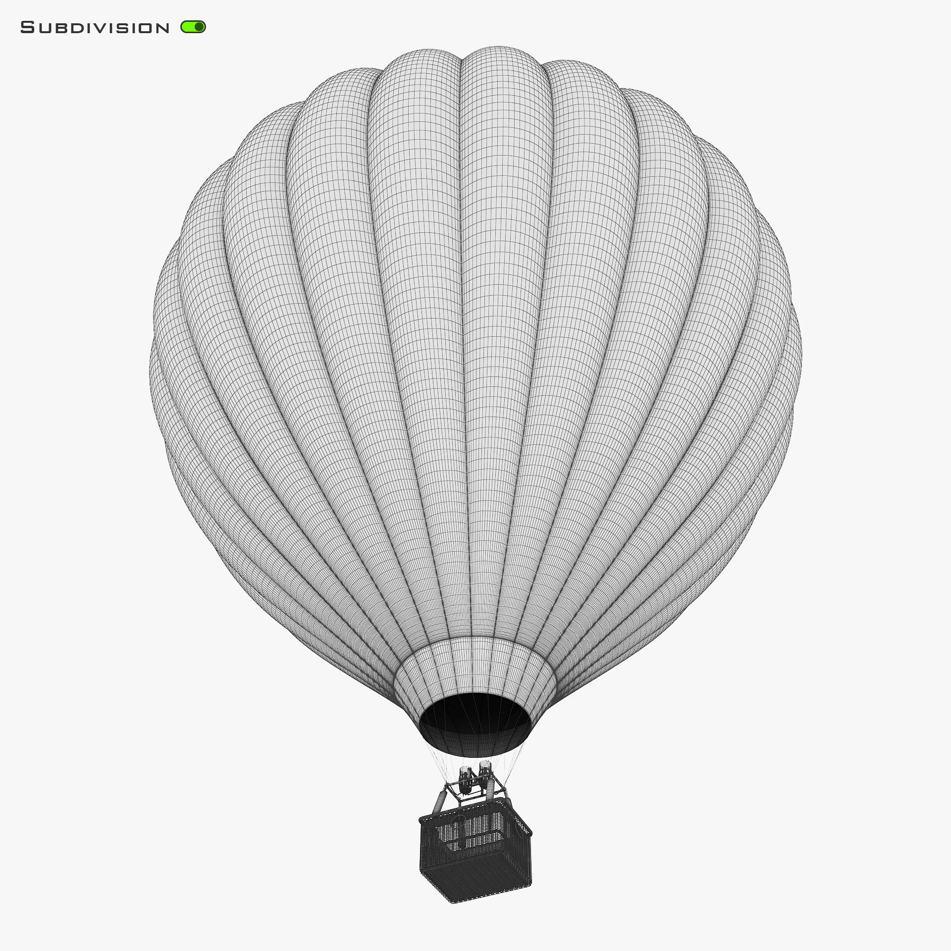 Hot Air Balloon v 2 3D model_23