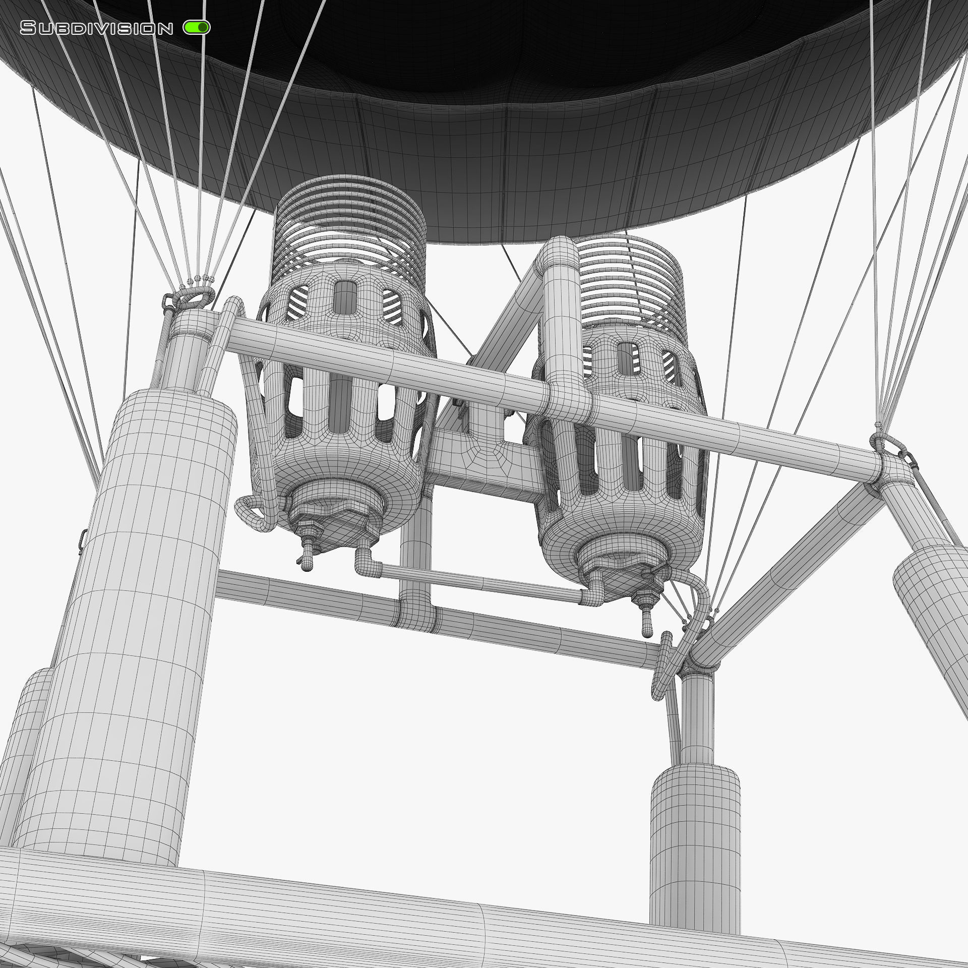 Hot Air Balloon v 2 3D model_33