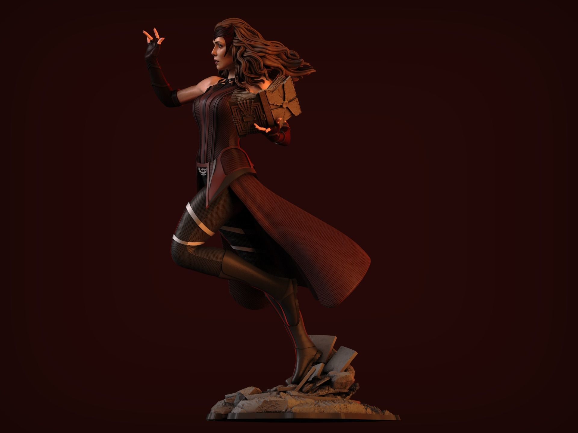 Scarlet Witch Movie Suit 3D print model_3