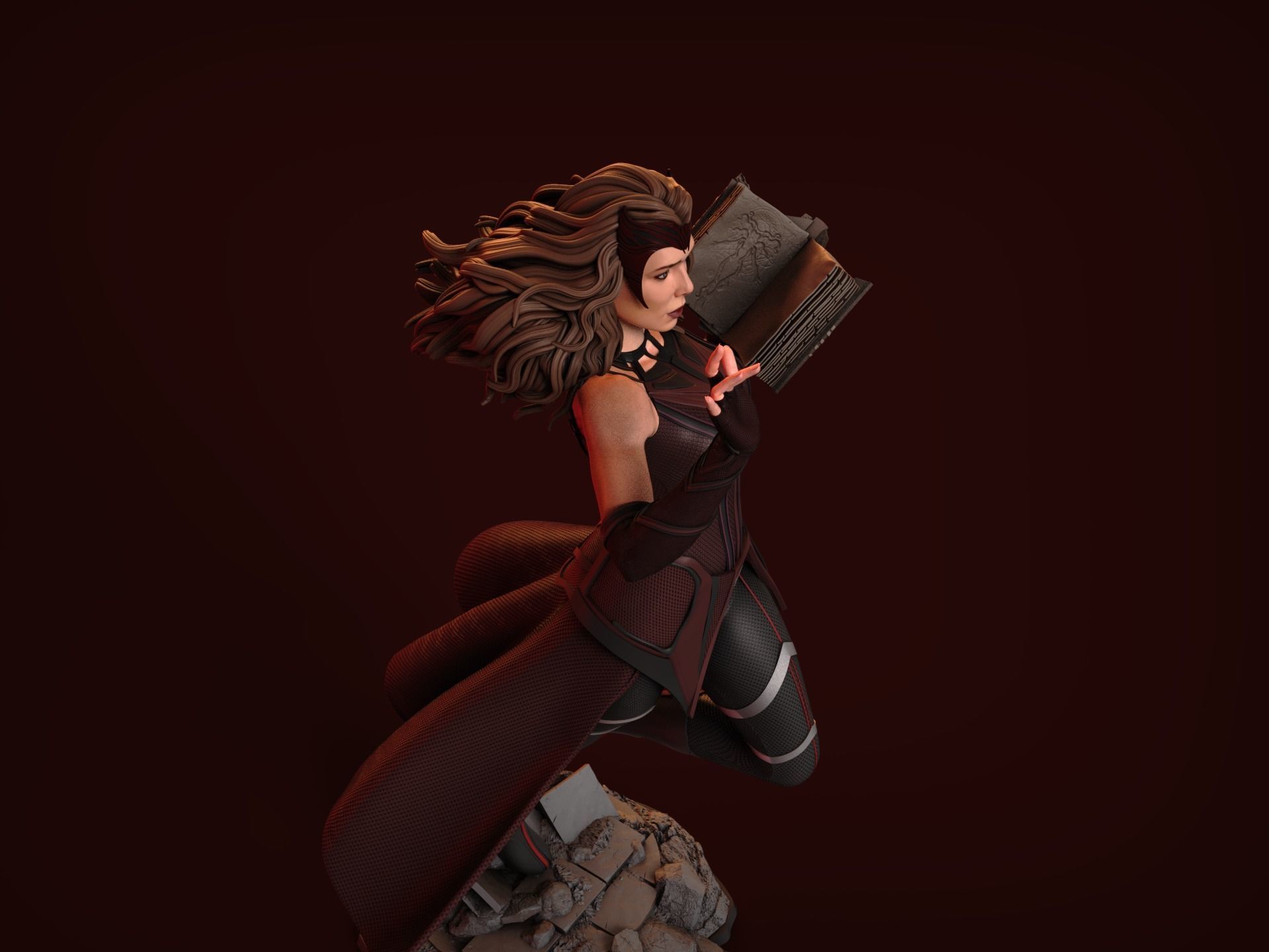 Scarlet Witch Movie Suit 3D print model_4