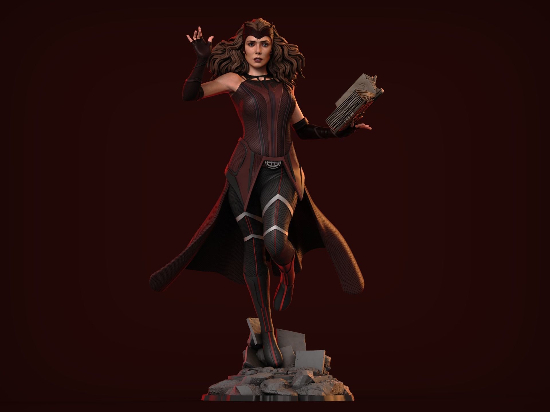 Scarlet Witch Movie Suit 3D print model_1