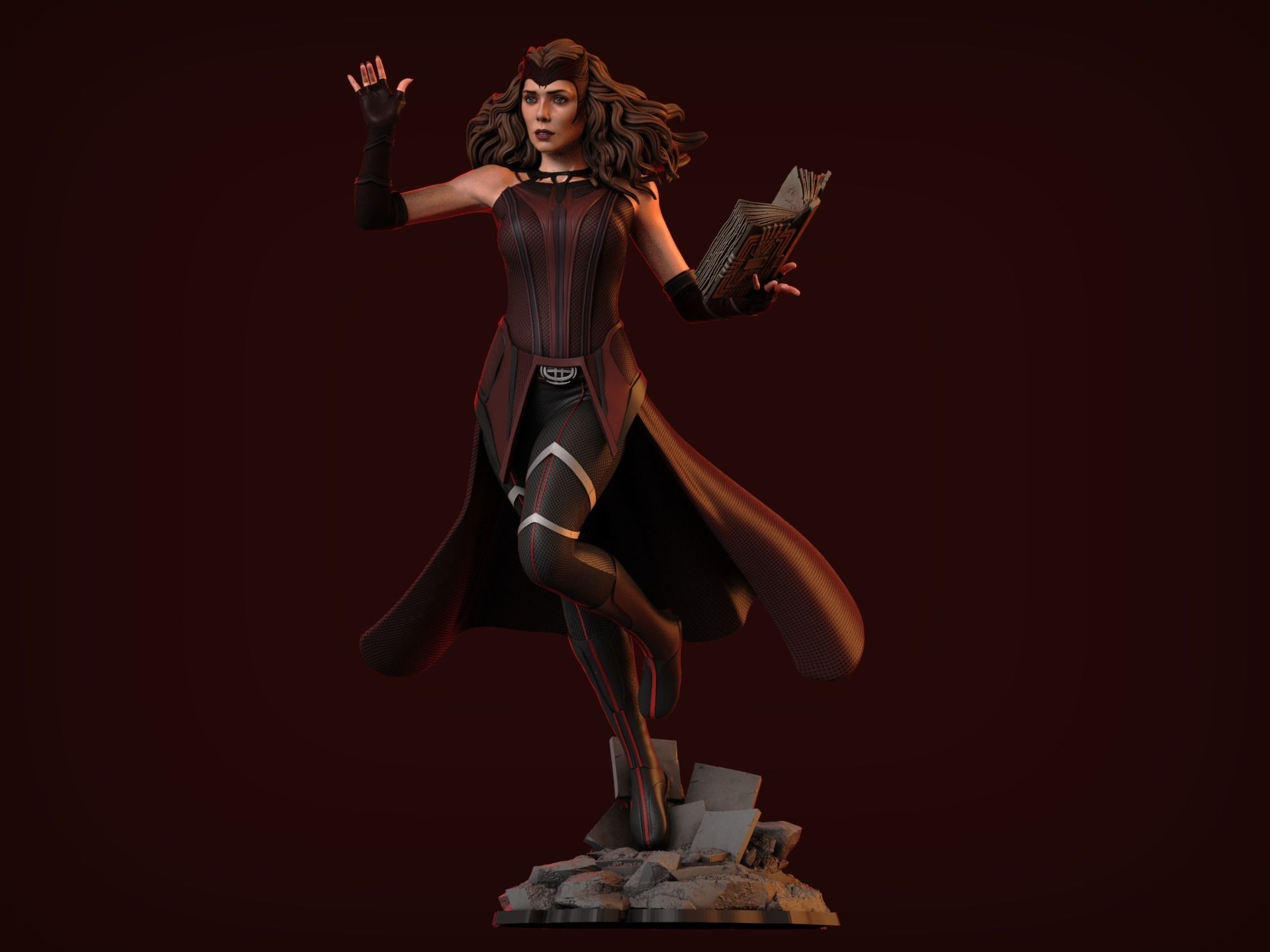 Scarlet Witch Movie Suit 3D print model_2
