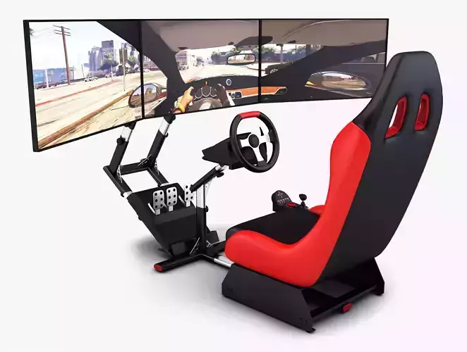 Racing Game Simulator Triple Display v 1