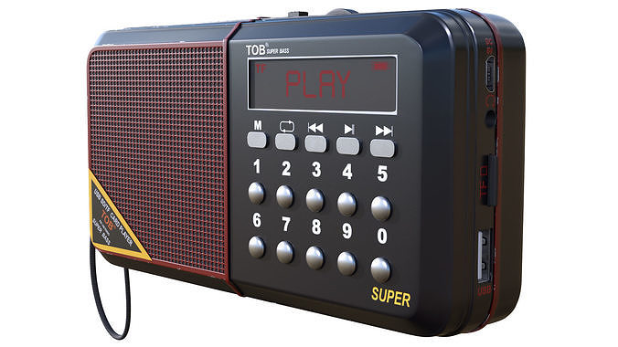 Radio 3D model