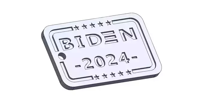 Biden 24 Star - Key holder