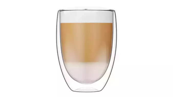 Caffe Latte Coffee Glass Cup Mug