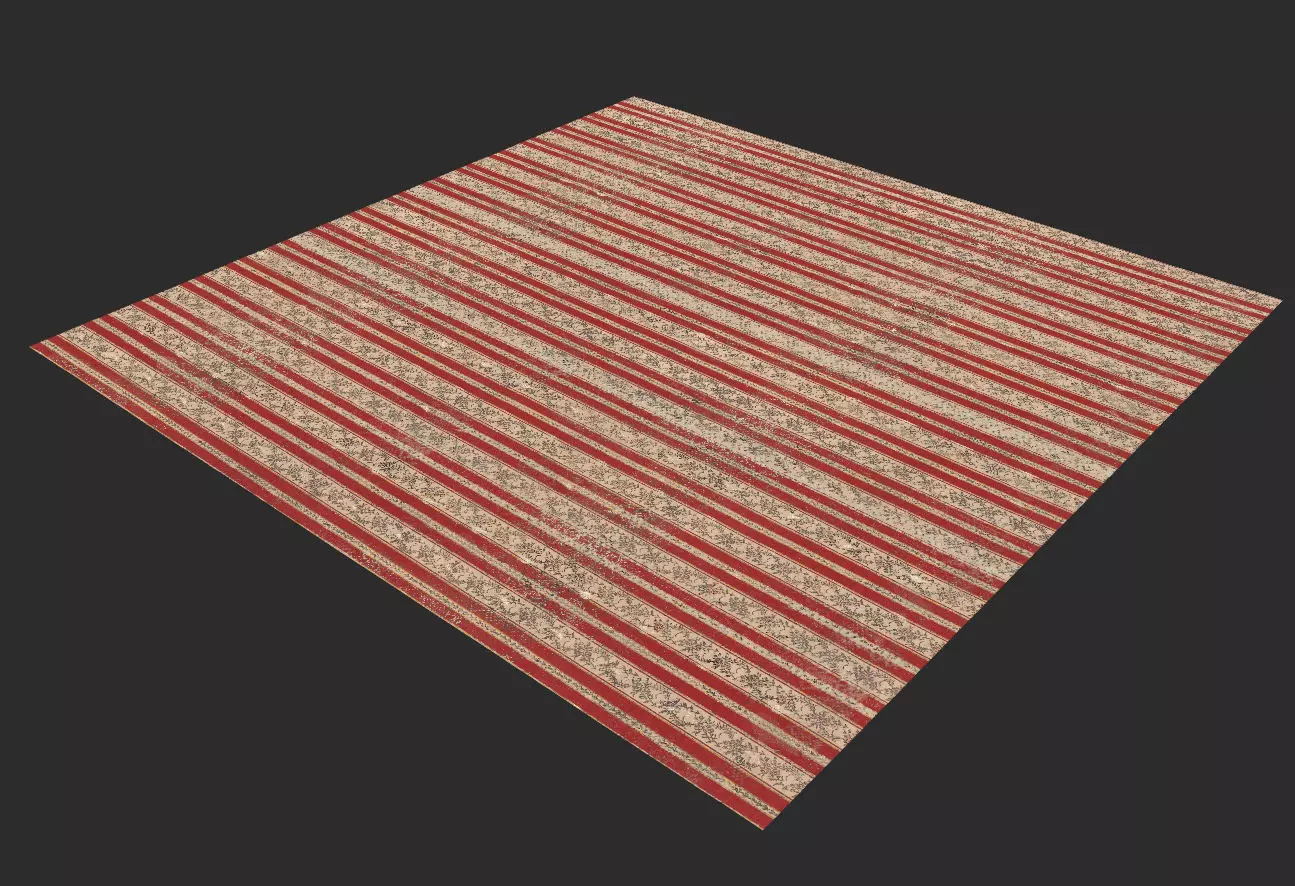 Dusty Patterned Carpet 8k Textures 3D model_0
