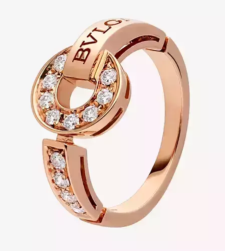 bulgari ring new collection 3d print model 3D print model